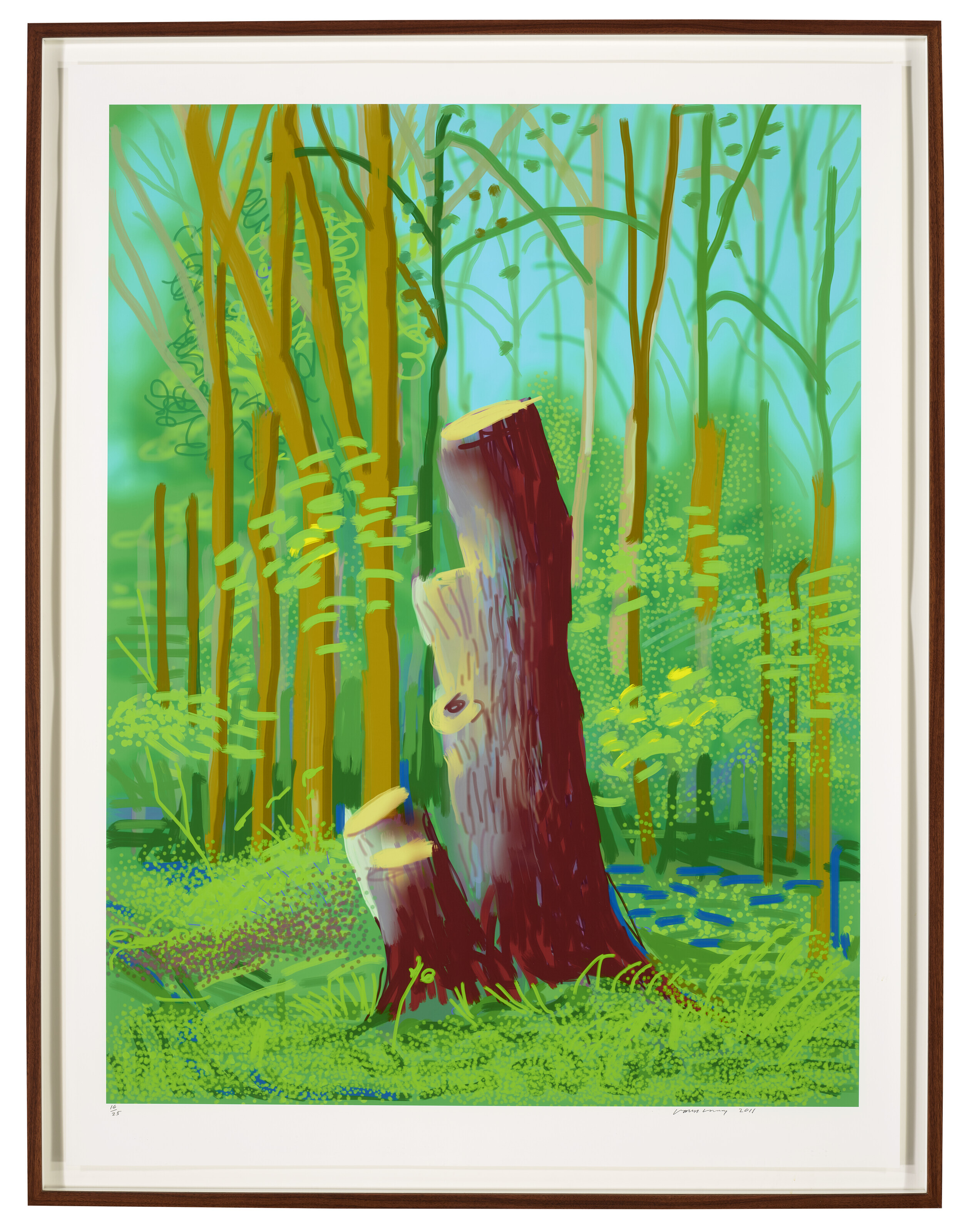 David Hockney — Приход весны в Уолдгейт, Восточный Йоркшир, в 2011 году (двадцать одиннадцать) - 24 апреля 2011, изображение 2