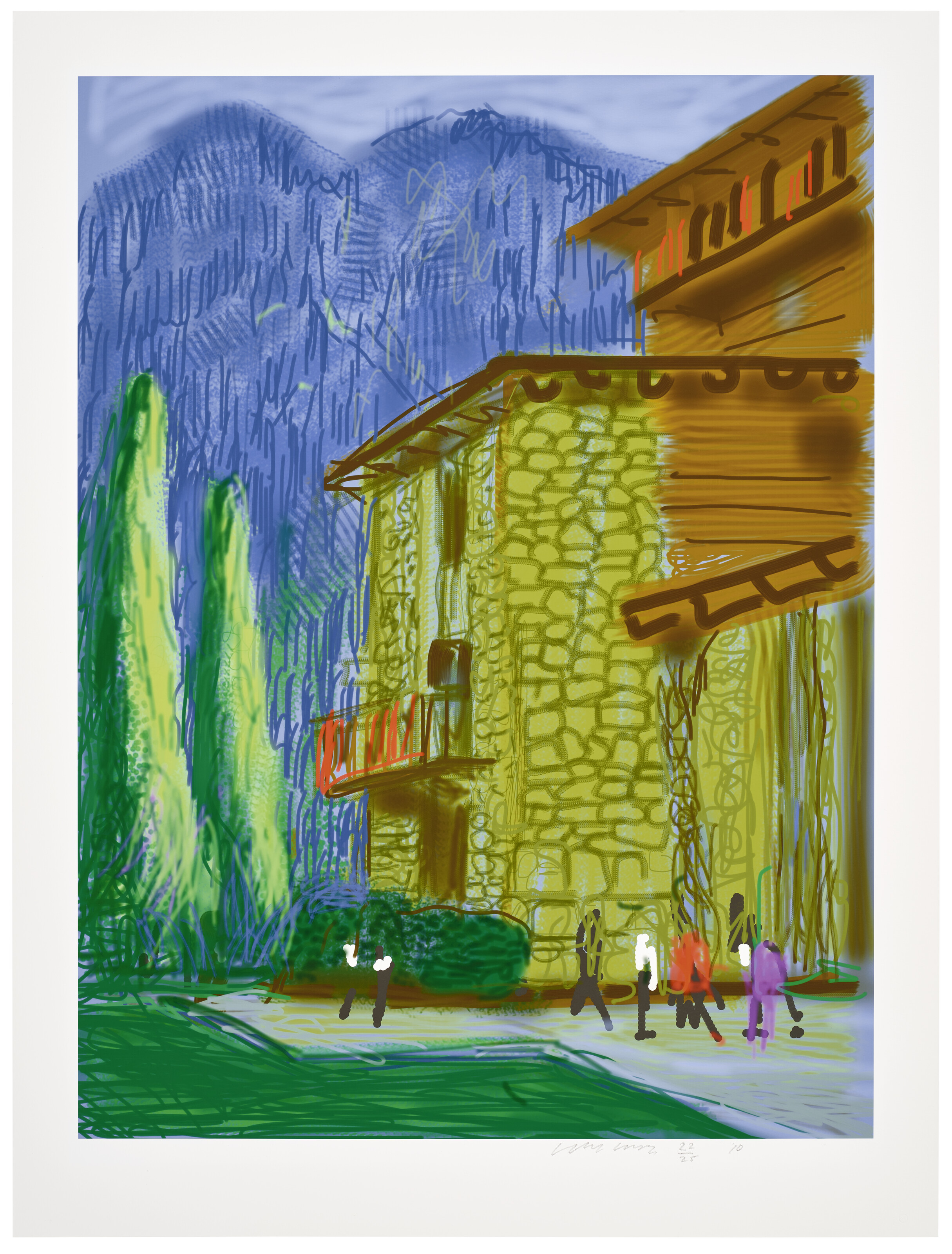 David Hockney — Без названия № 1, из Йосемитского комплекса