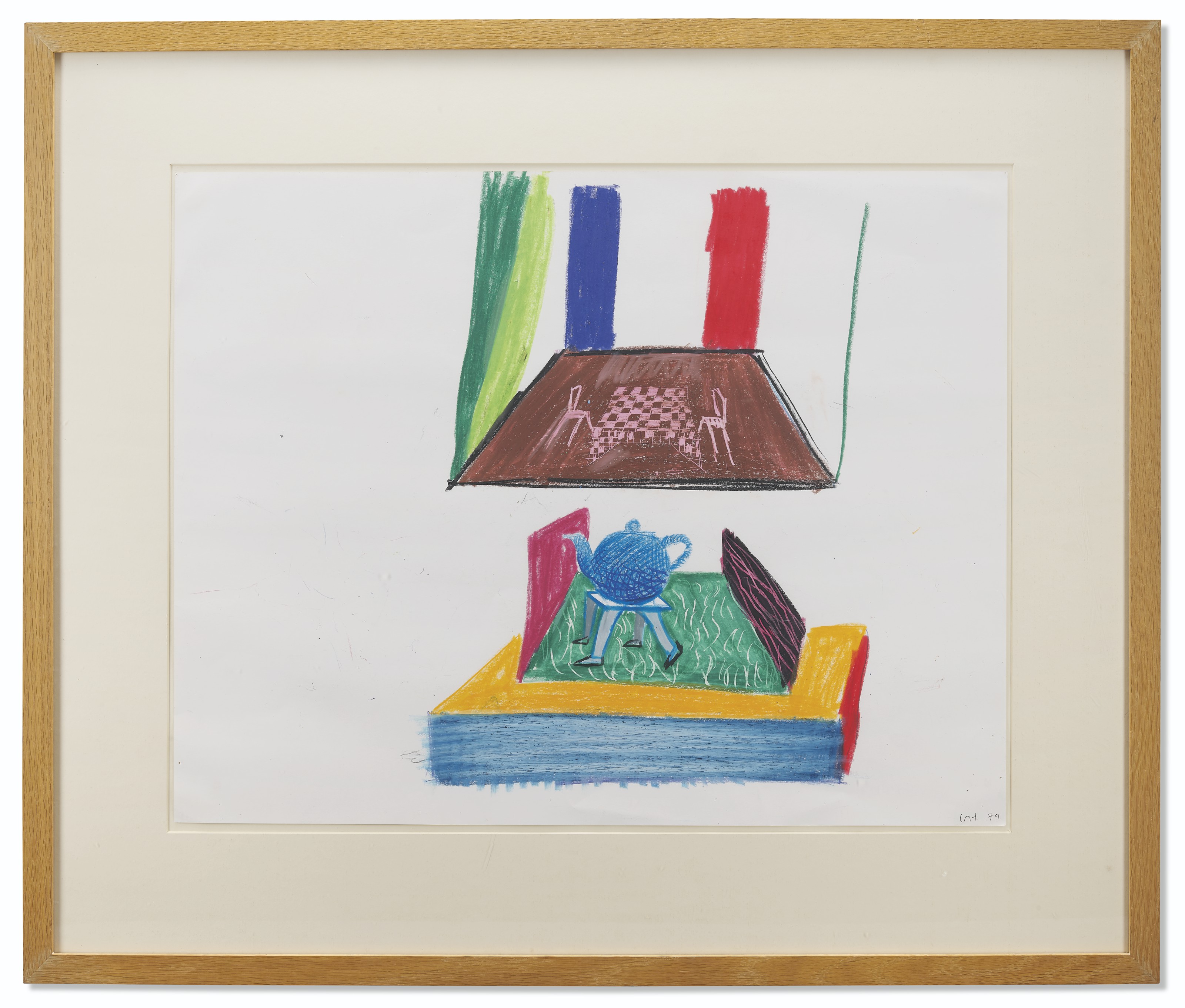 David Hockney — Тумба для пола и чайника, изображение 2