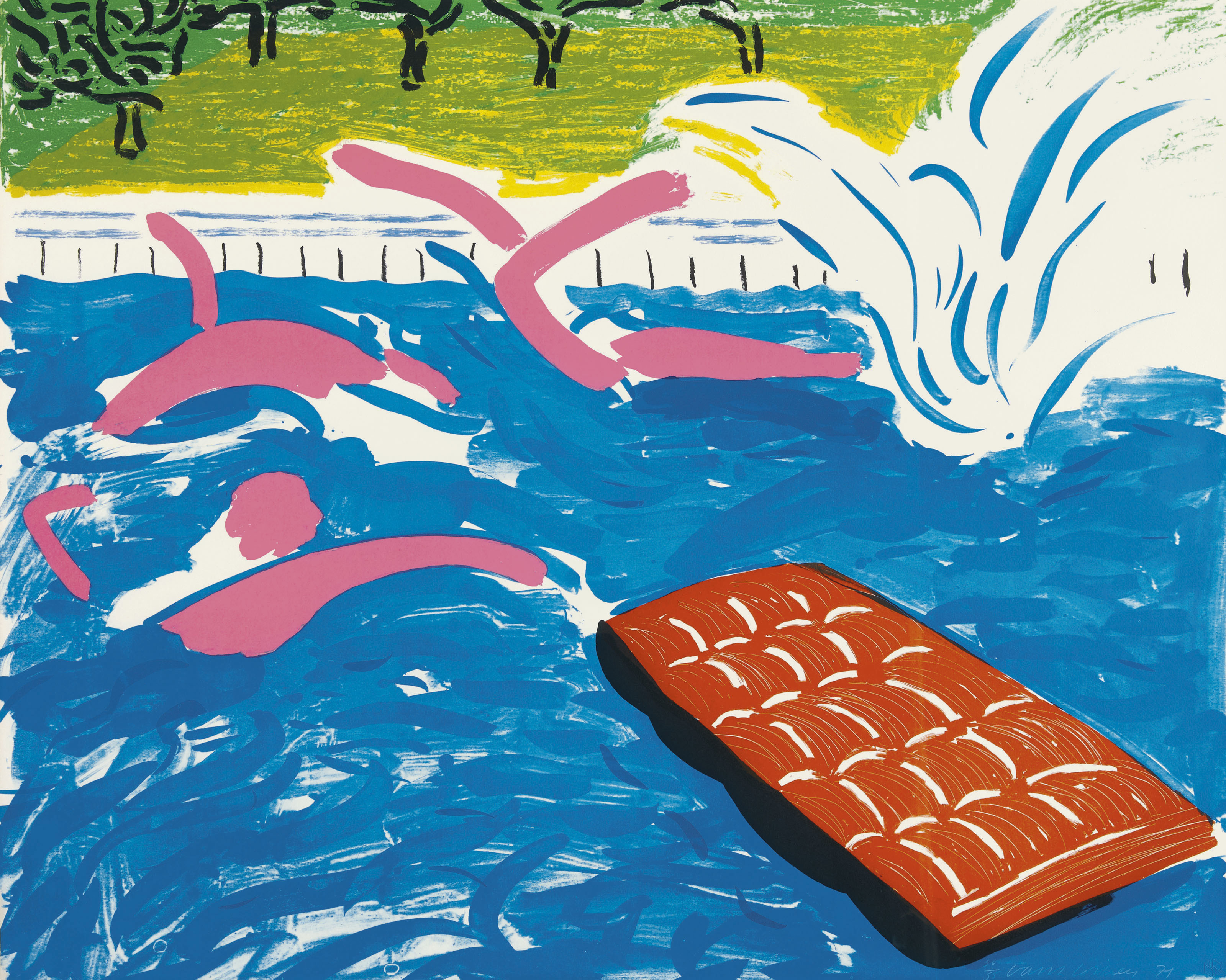 David Hockney — Послеобеденное плавание