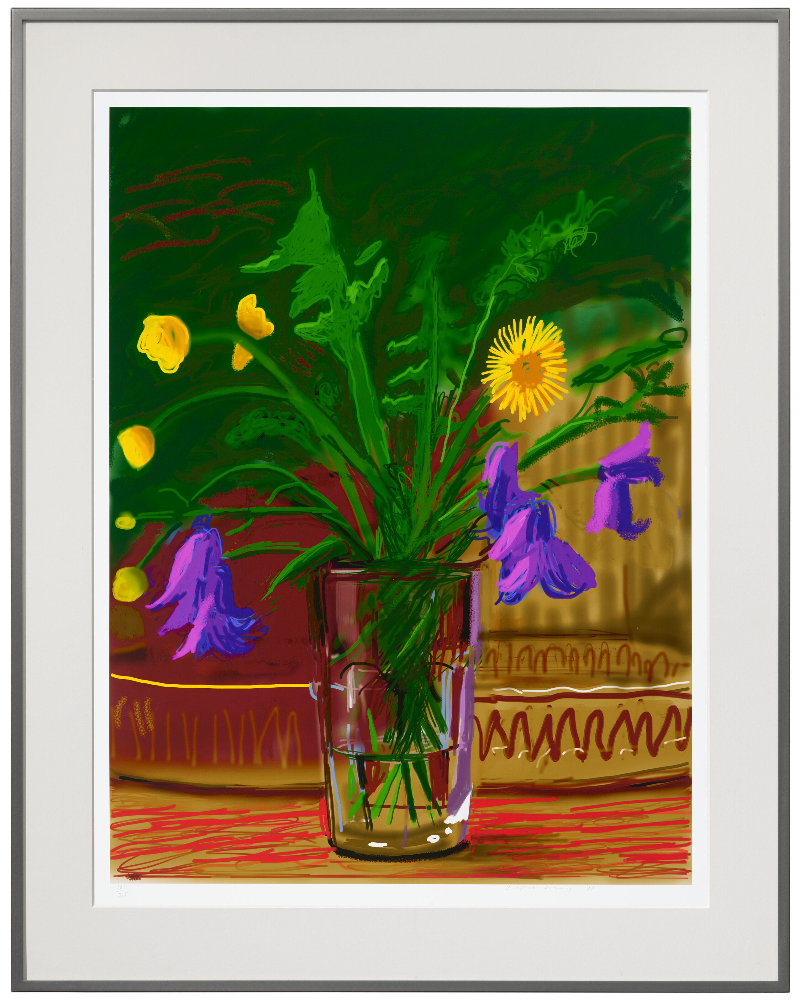 David Hockney — Без названия, 852 (Одуванчики), изображение 2