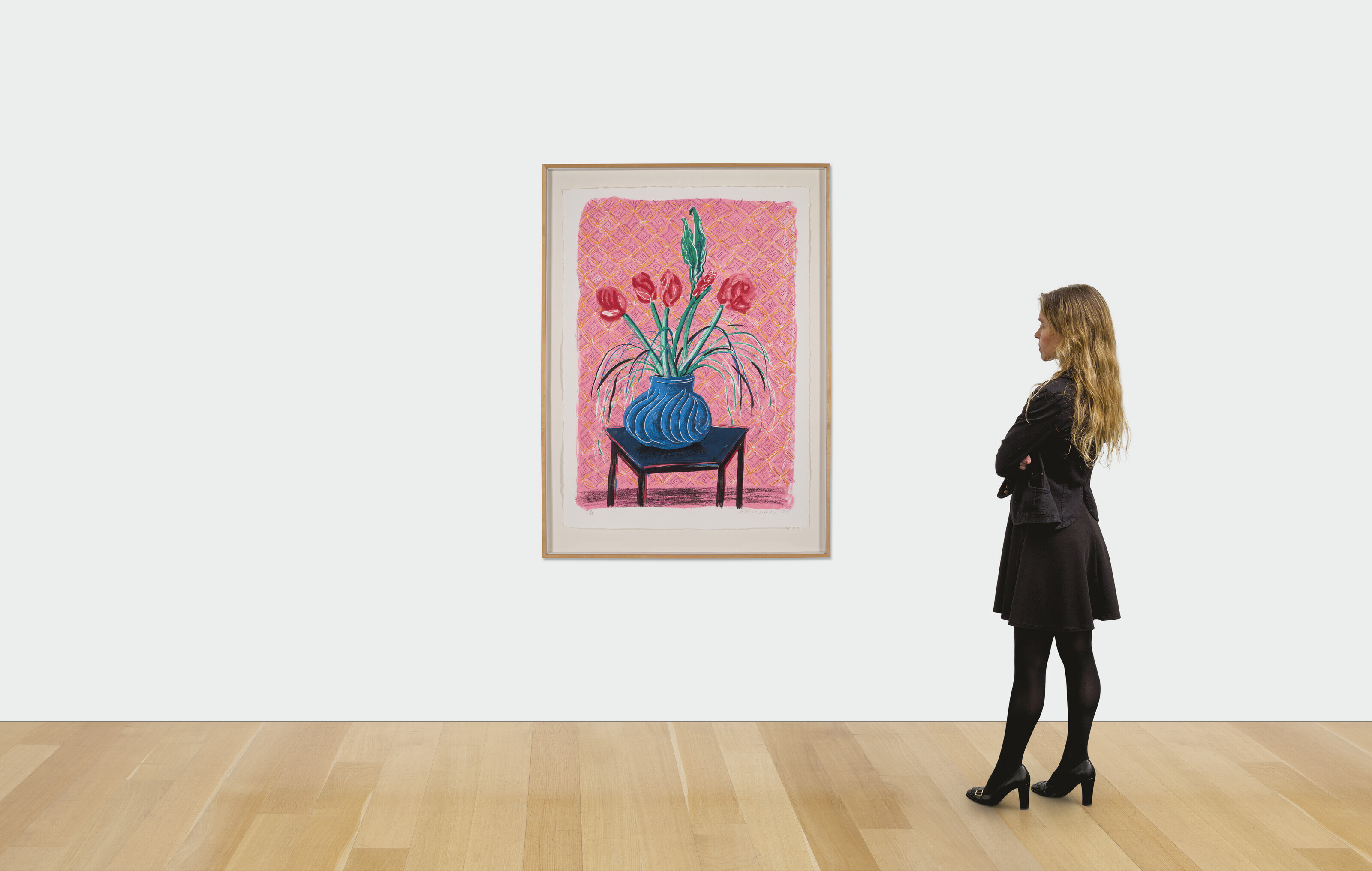David Hockney — Амариллис в вазе, из движущегося фокуса, изображение 2