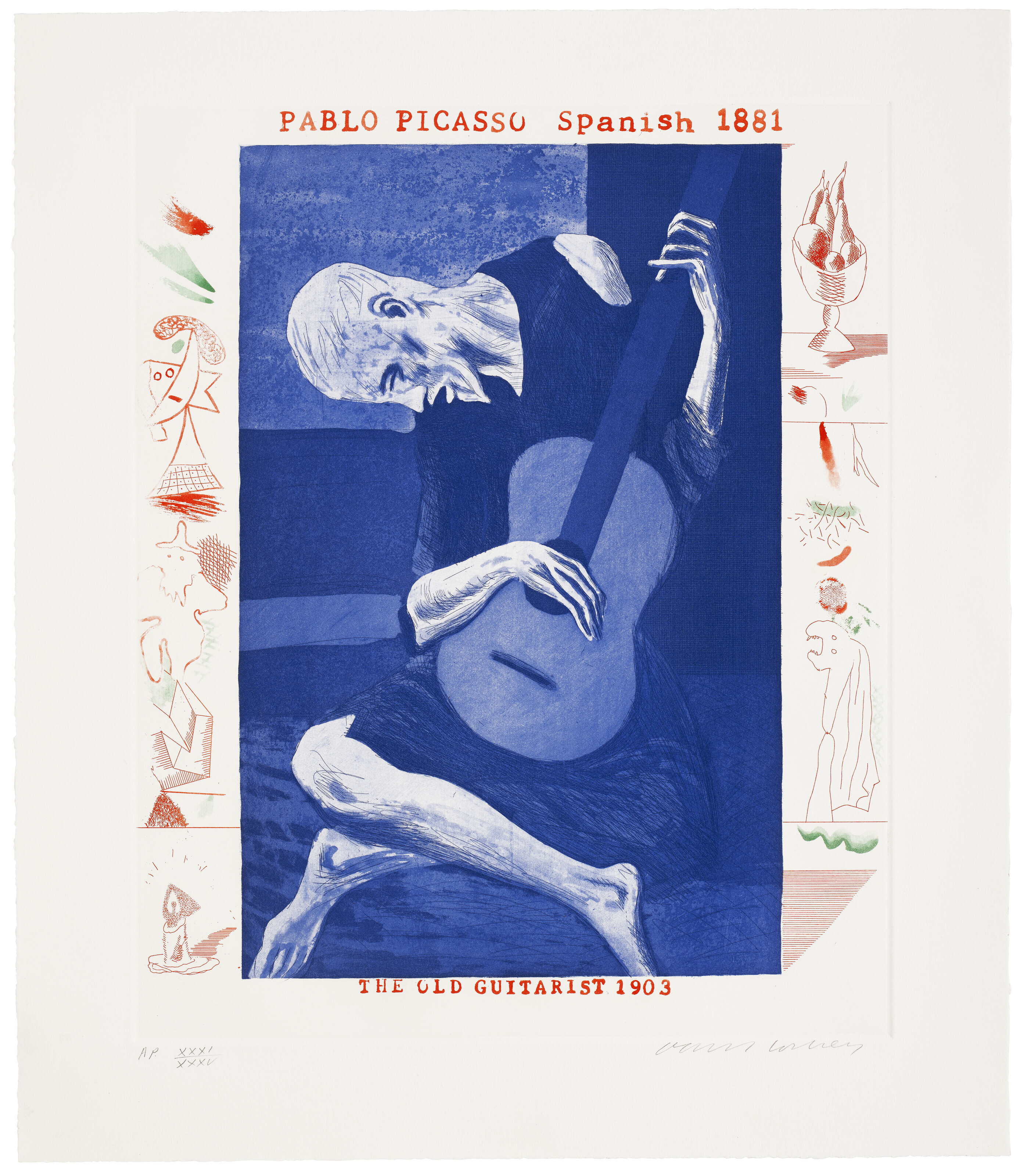 David Hockney — Синяя гитара, изображение 3