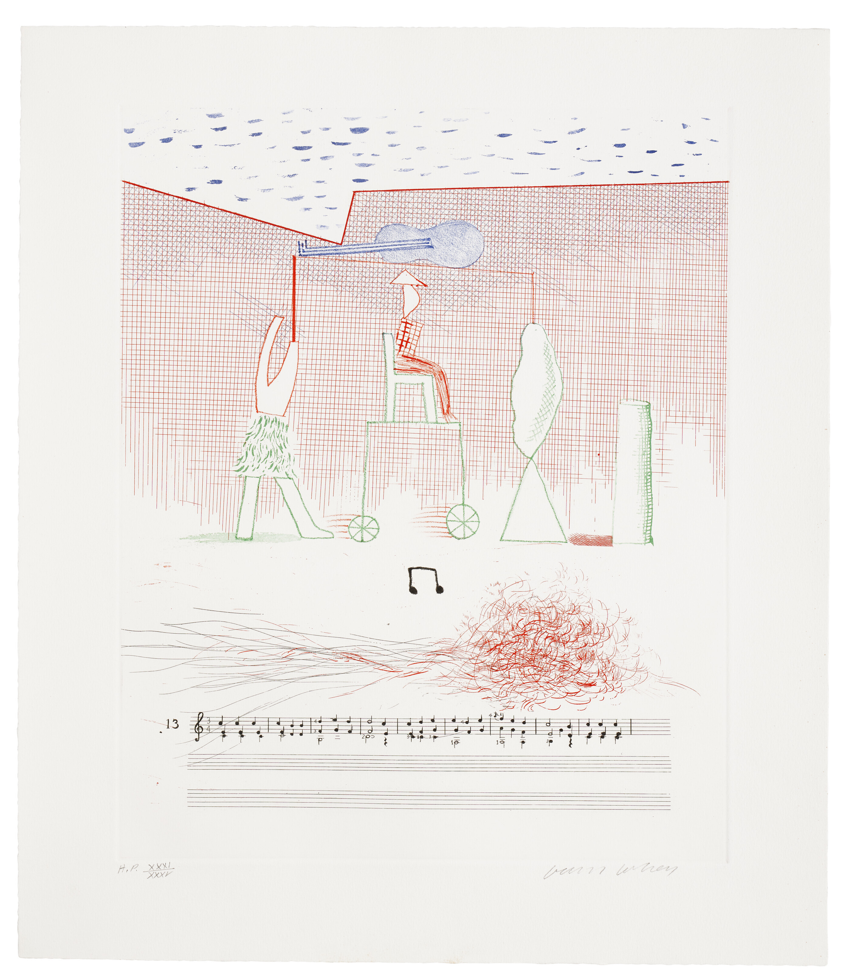 David Hockney — Синяя гитара, изображение 7