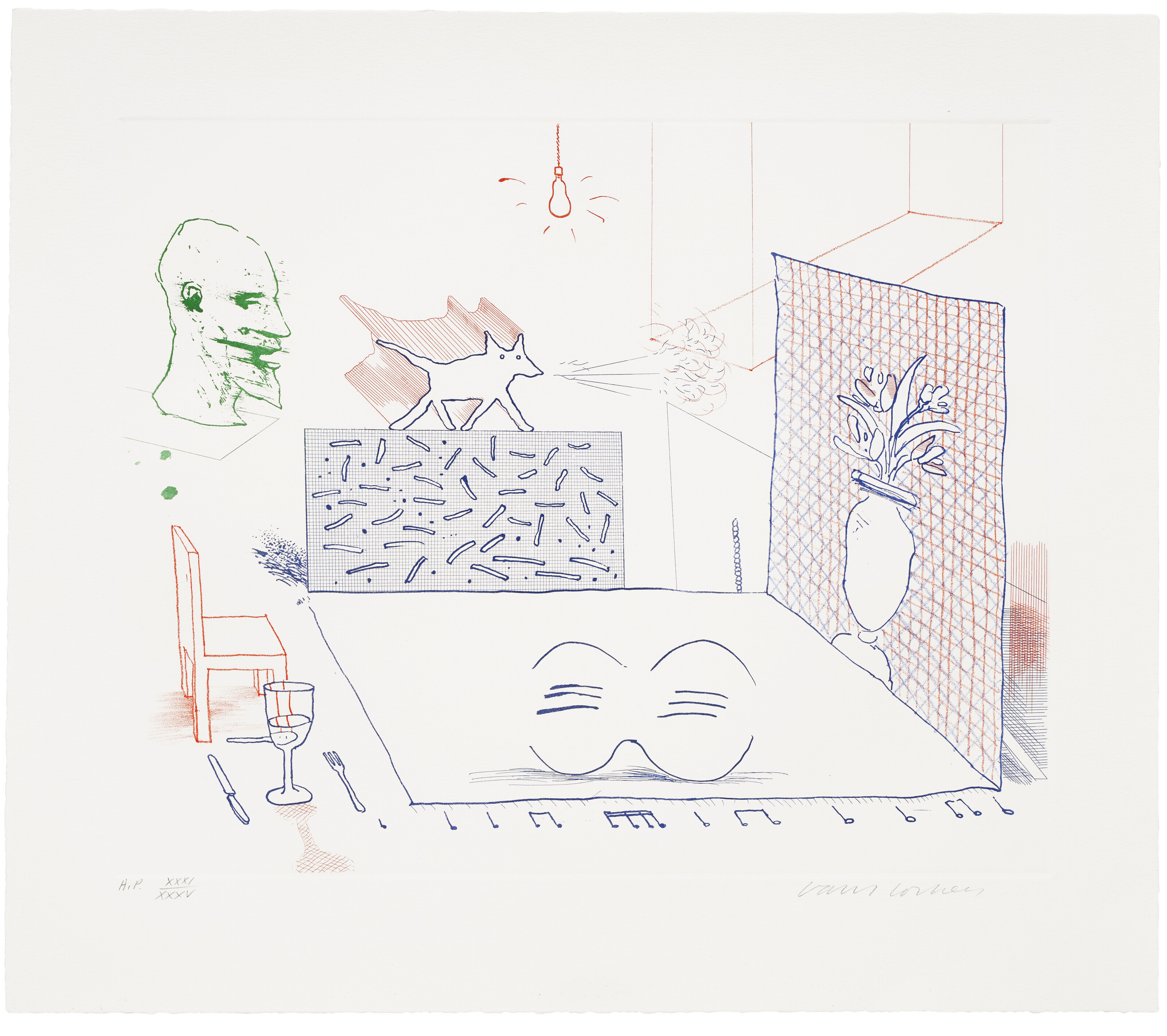 David Hockney — Синяя гитара, изображение 8