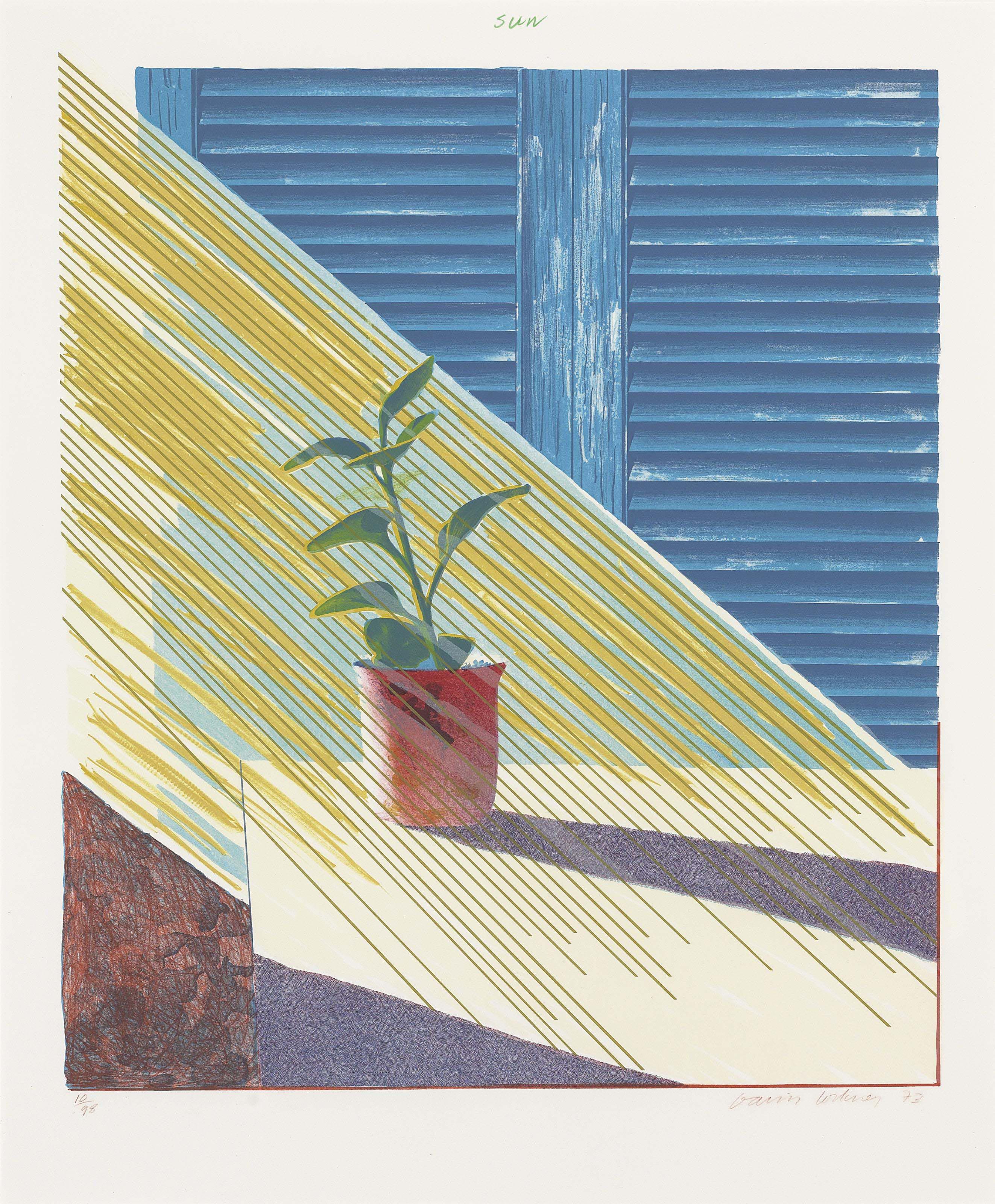 David Hockney — Серия "Погода" (S.A.C. 136-141; Токио 127-132), изображение 2