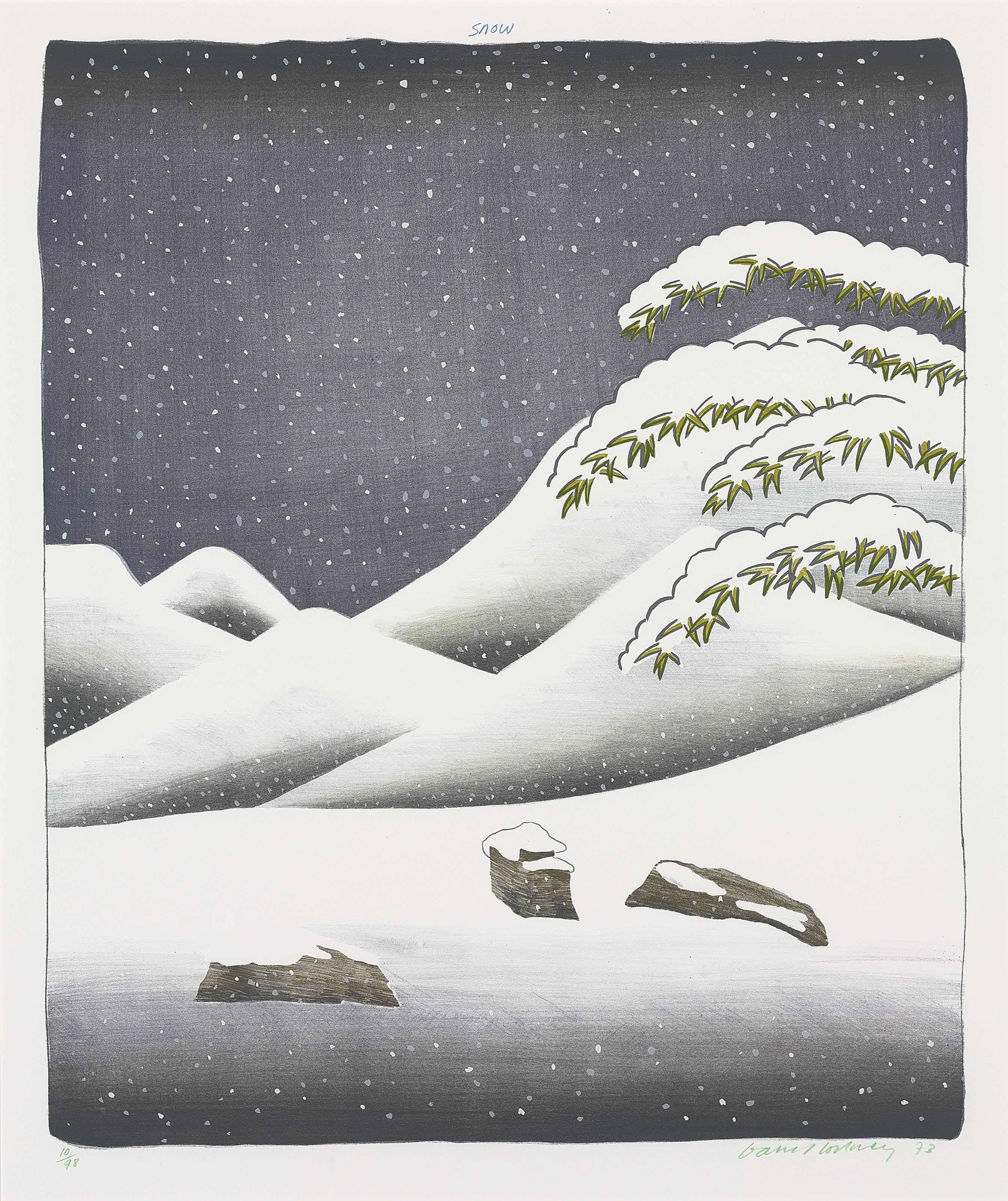 David Hockney — Серия "Погода" (S.A.C. 136-141; Токио 127-132), изображение 6