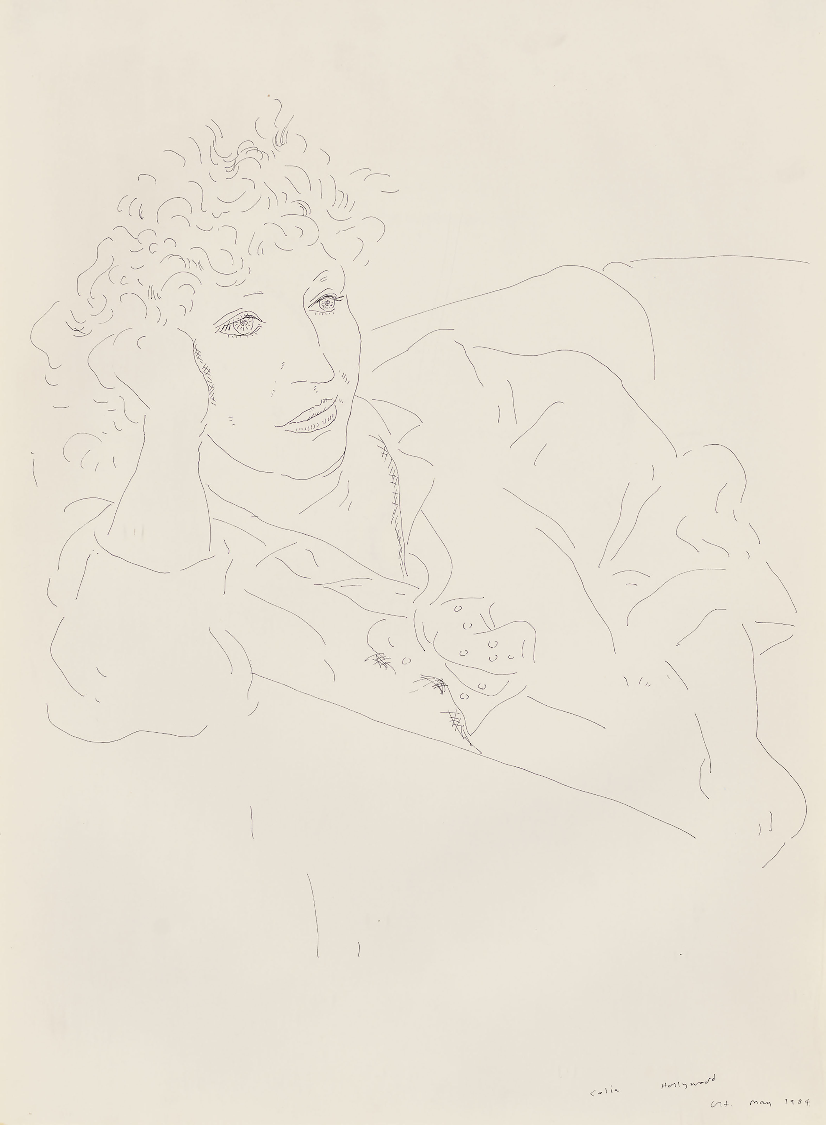 David Hockney — Селия, Голливуд, май 1984 года