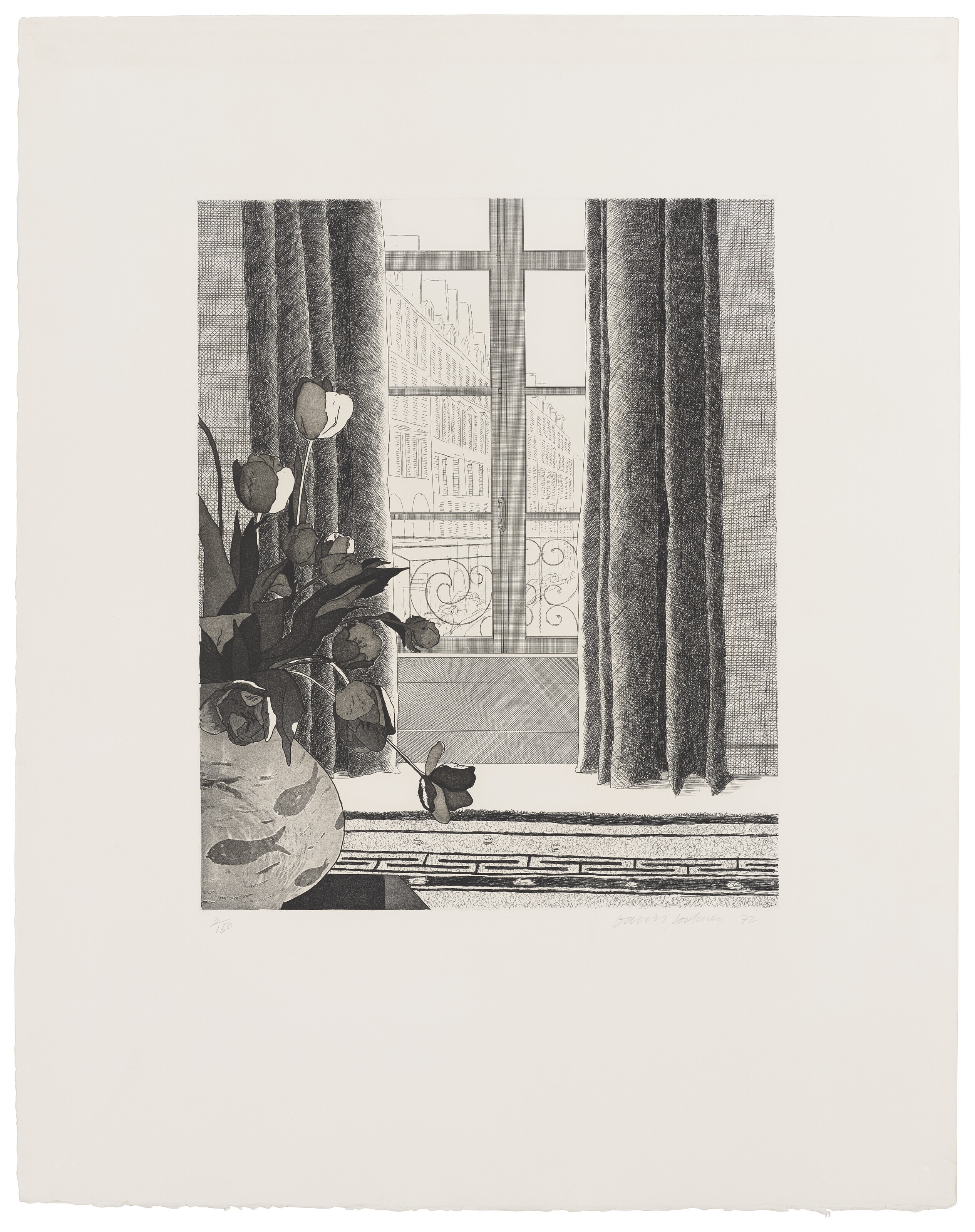 David Hockney — Улица Сены