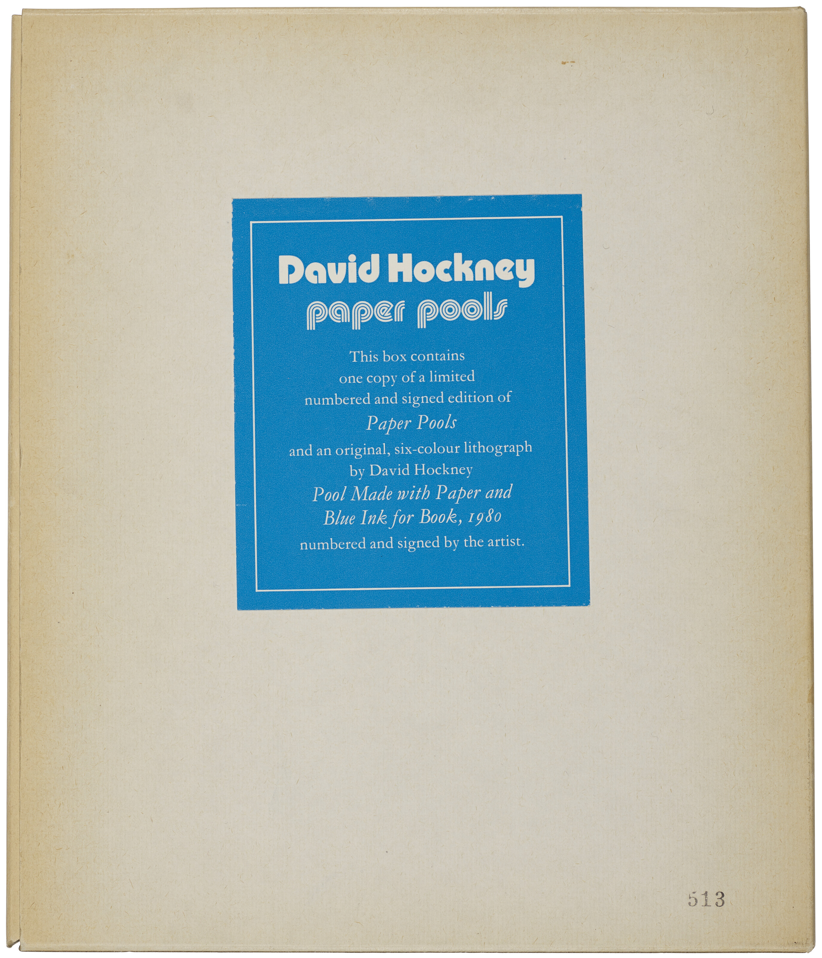 David Hockney — Бассейн из бумаги и синих чернил для книги, изображение 3