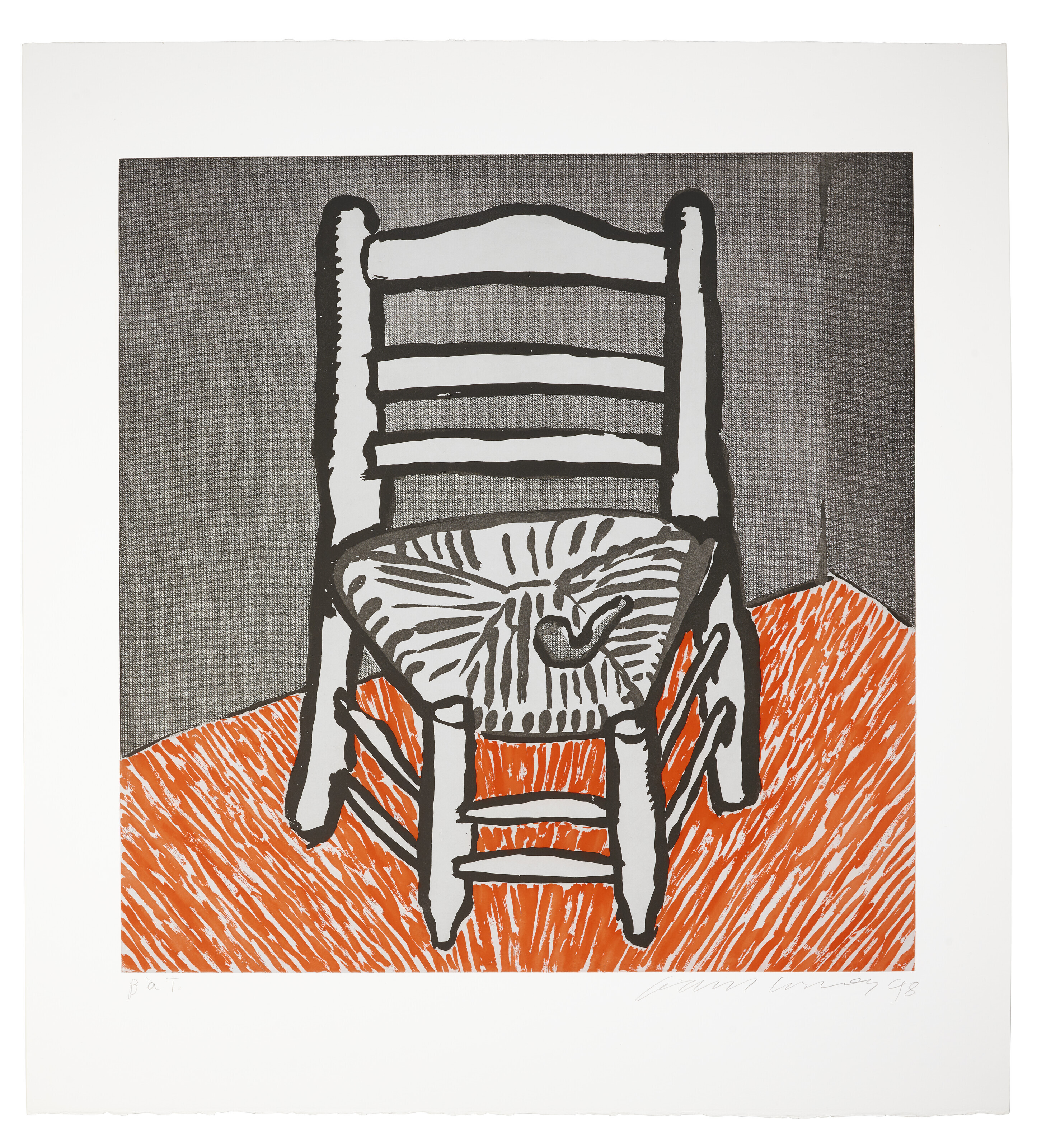 David Hockney — Кресло Ван Гога (белое), изображение 1