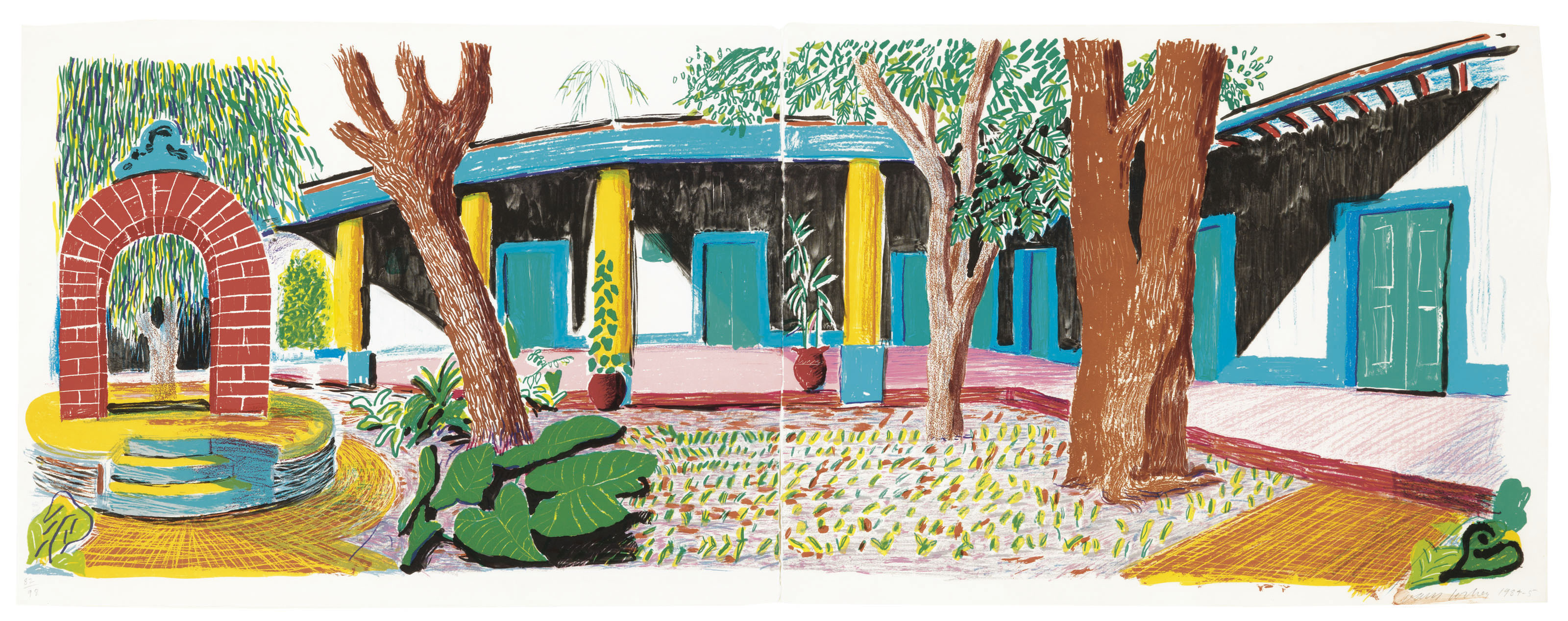 David Hockney — Отель "Акатлан": Второй день после переезда в центр внимания