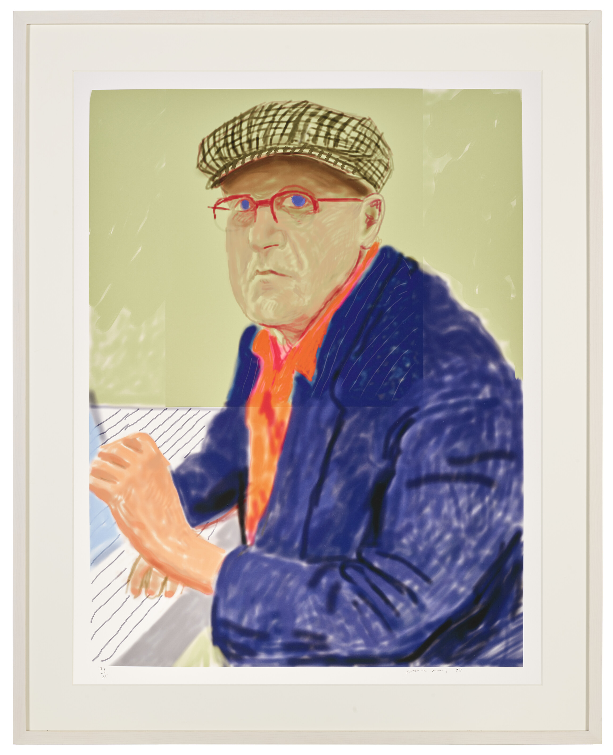 David Hockney — Автопортрет, 14 марта 2012 года, изображение 2