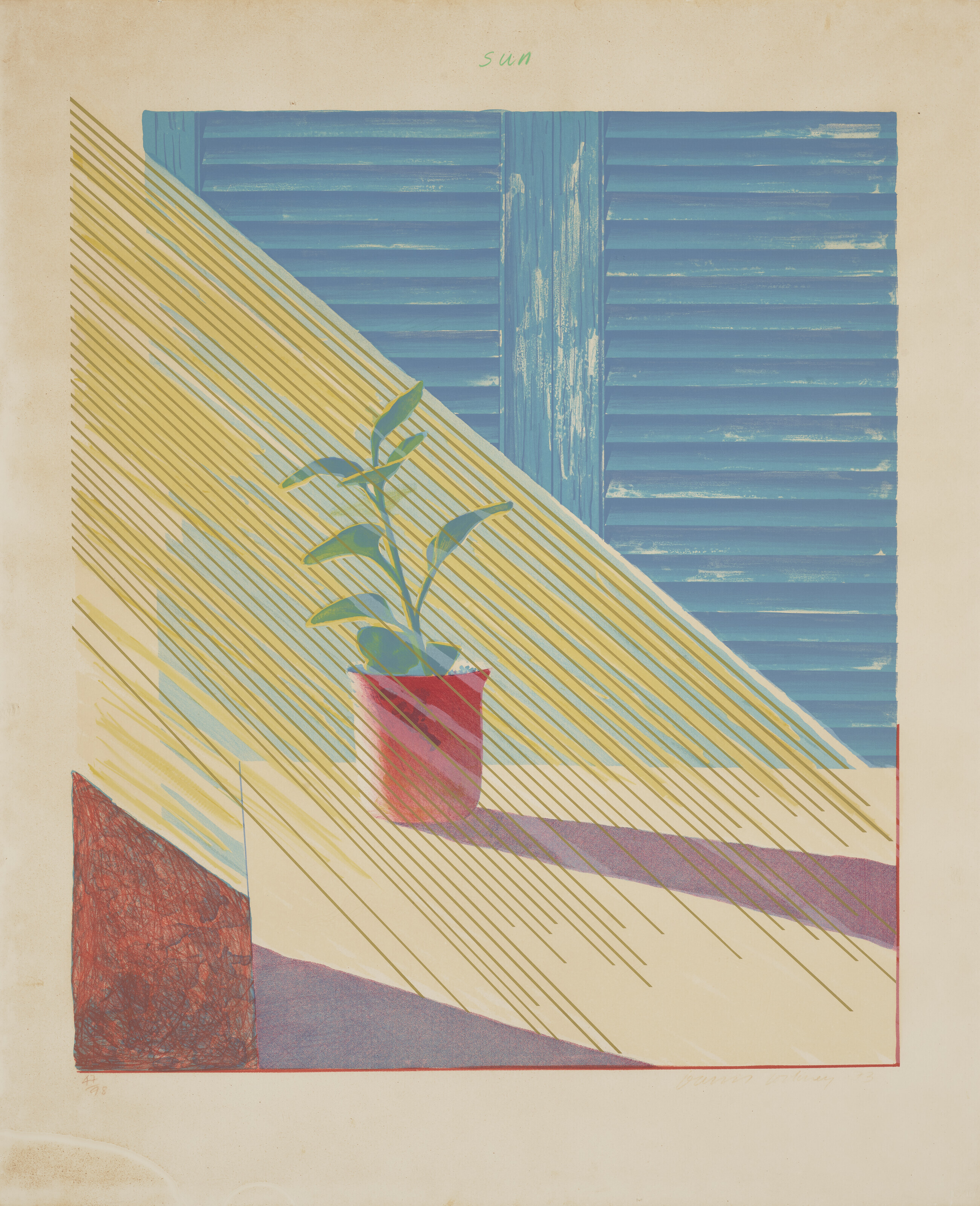David Hockney — Солнце, из серии "Погода", изображение 1