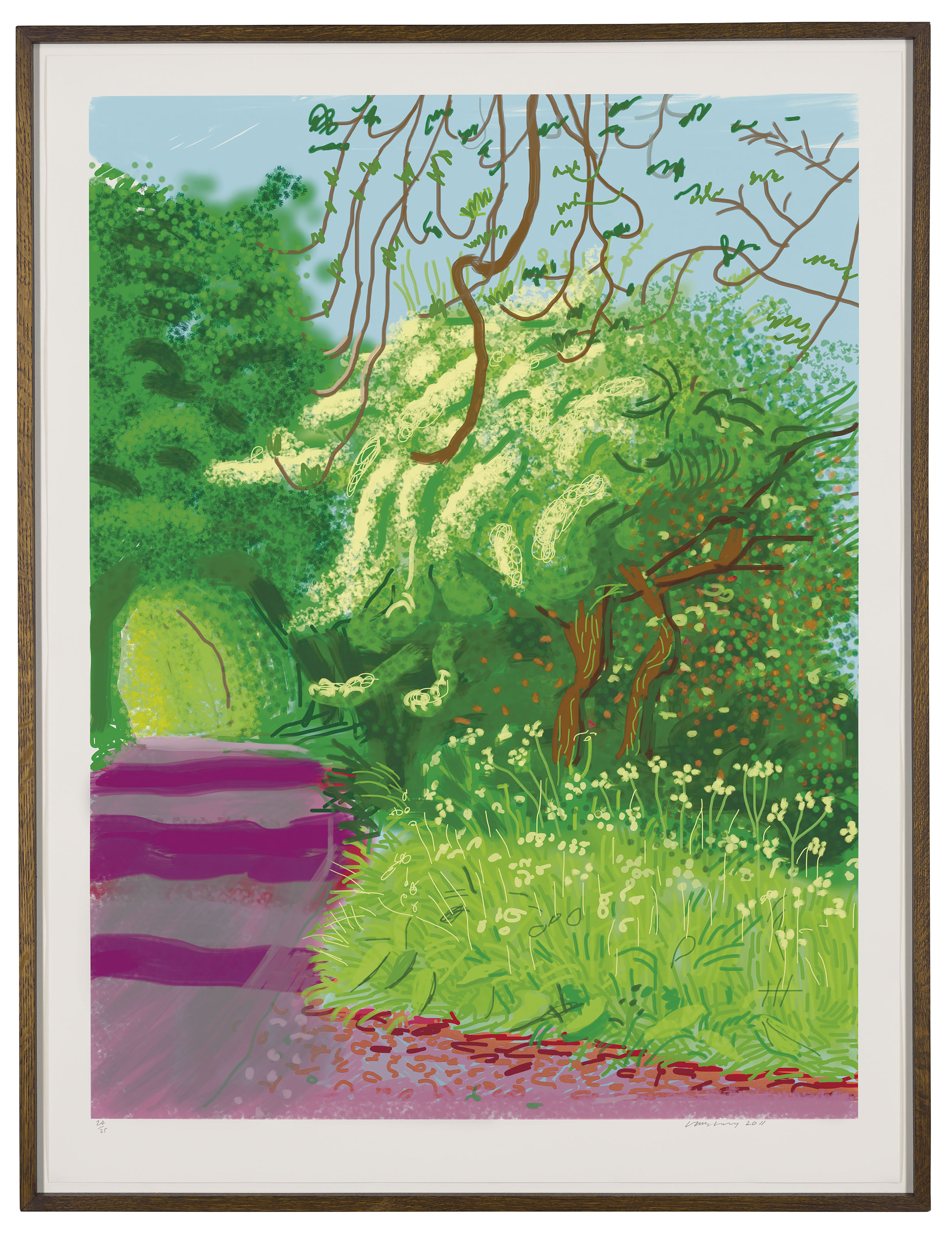 David Hockney — Приход весны в Уолдгейт, Восточный Йоркшир, в 2011 году (двадцать одиннадцать) - 14 мая 2011, изображение 2