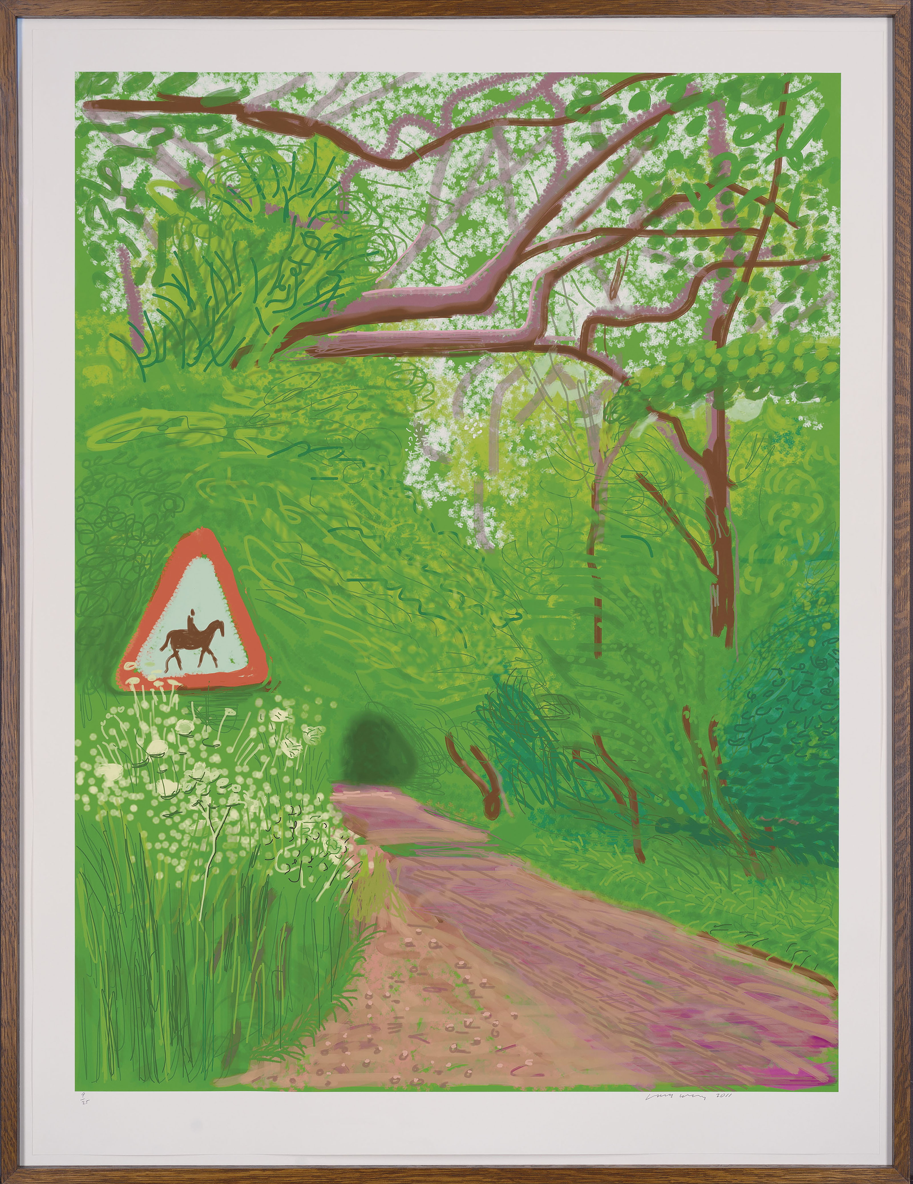 David Hockney — Приход весны в Уолдгейт, Восточный Йоркшир, в 2011 году (двадцать одиннадцать часов) - 30 мая 2011, изображение 2