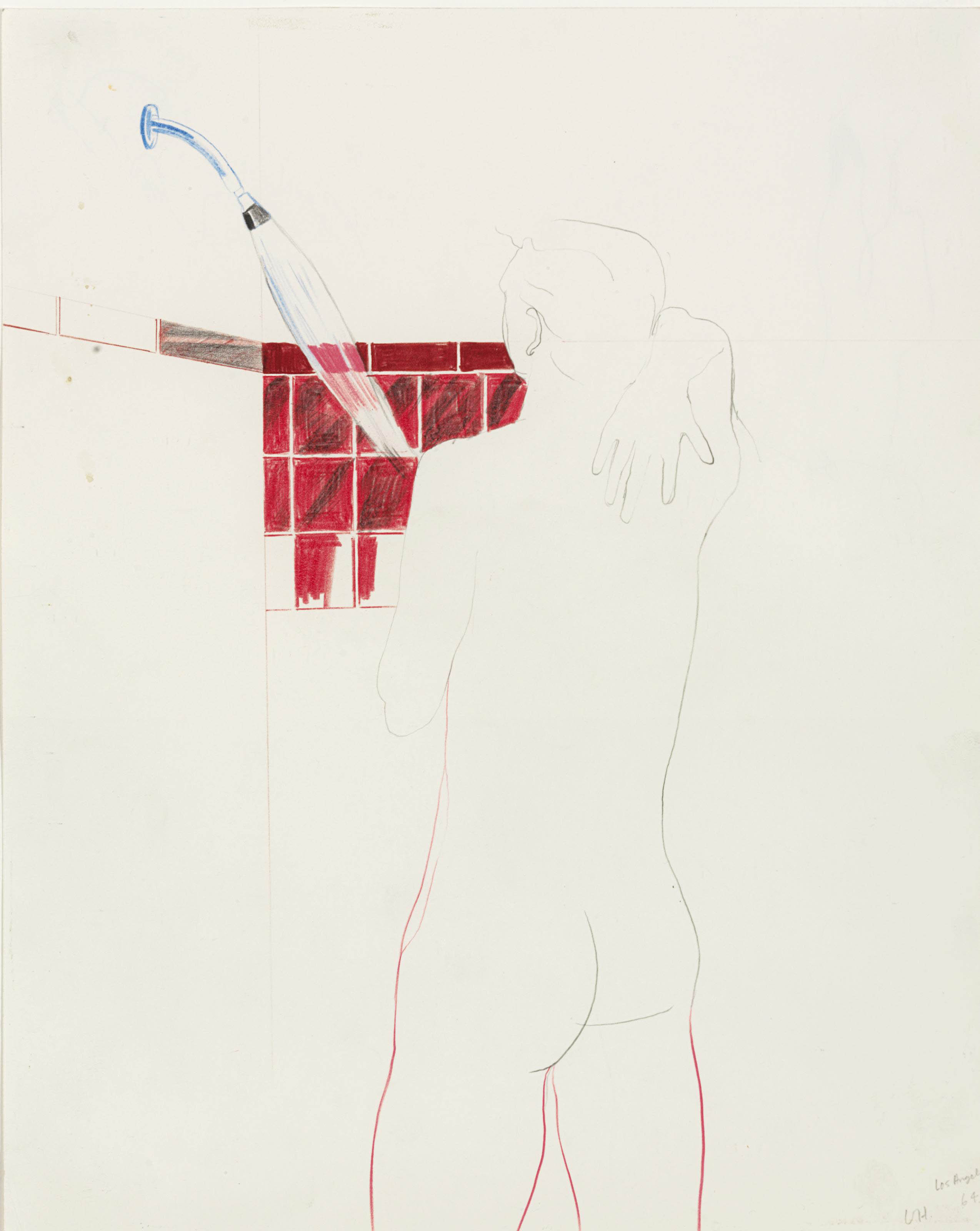 David Hockney — Обнаженный мальчик, Лос-Анджелес