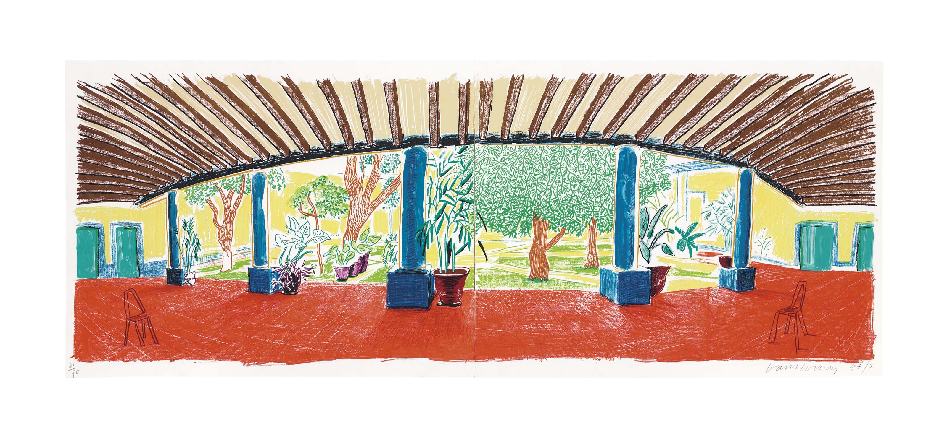 David Hockney — Отель "Акатлан": Первый день после переезда в центр внимания