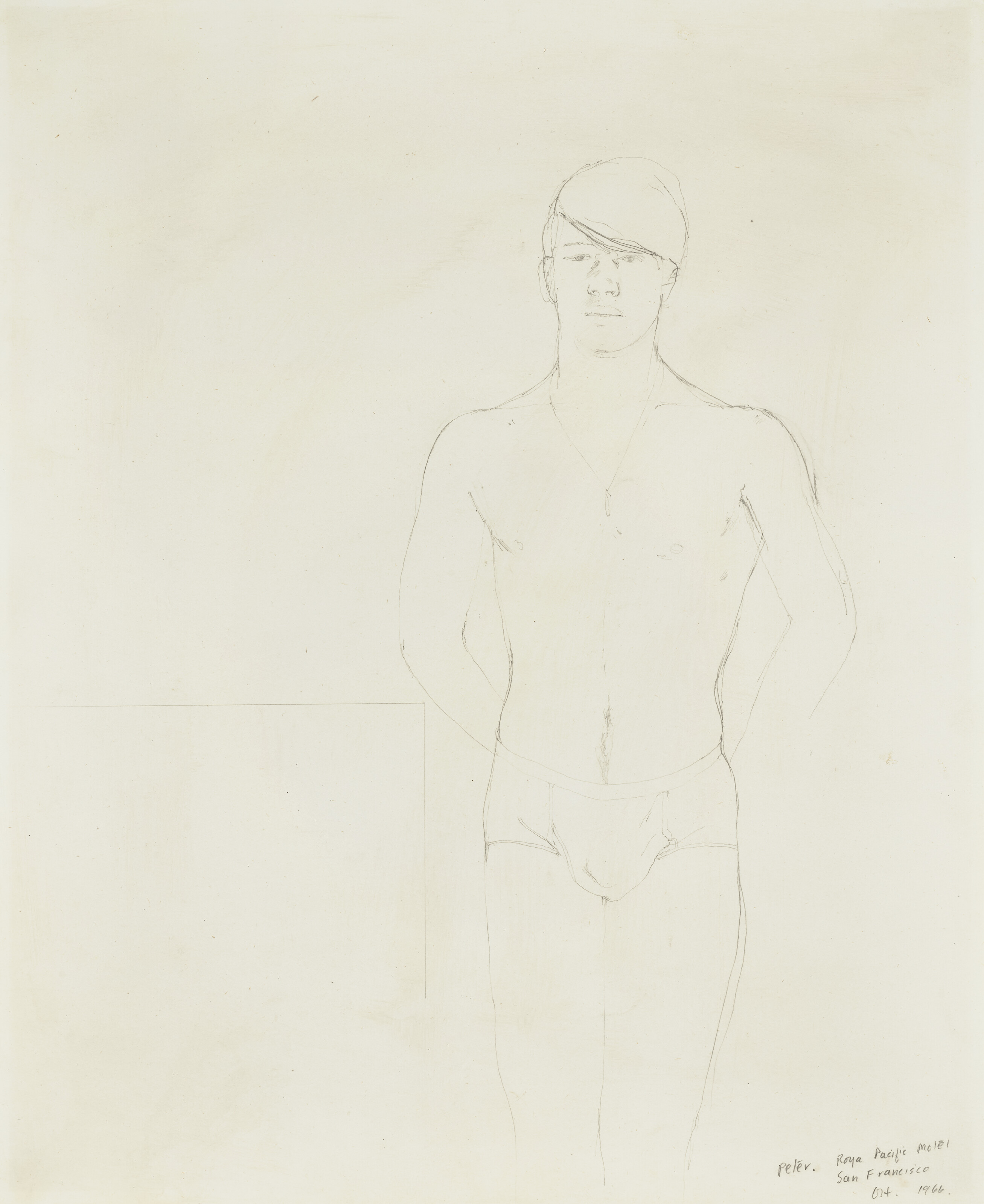 David Hockney — Питер, мотель "Ройял Пасифик", Сан-Франциско, изображение 1