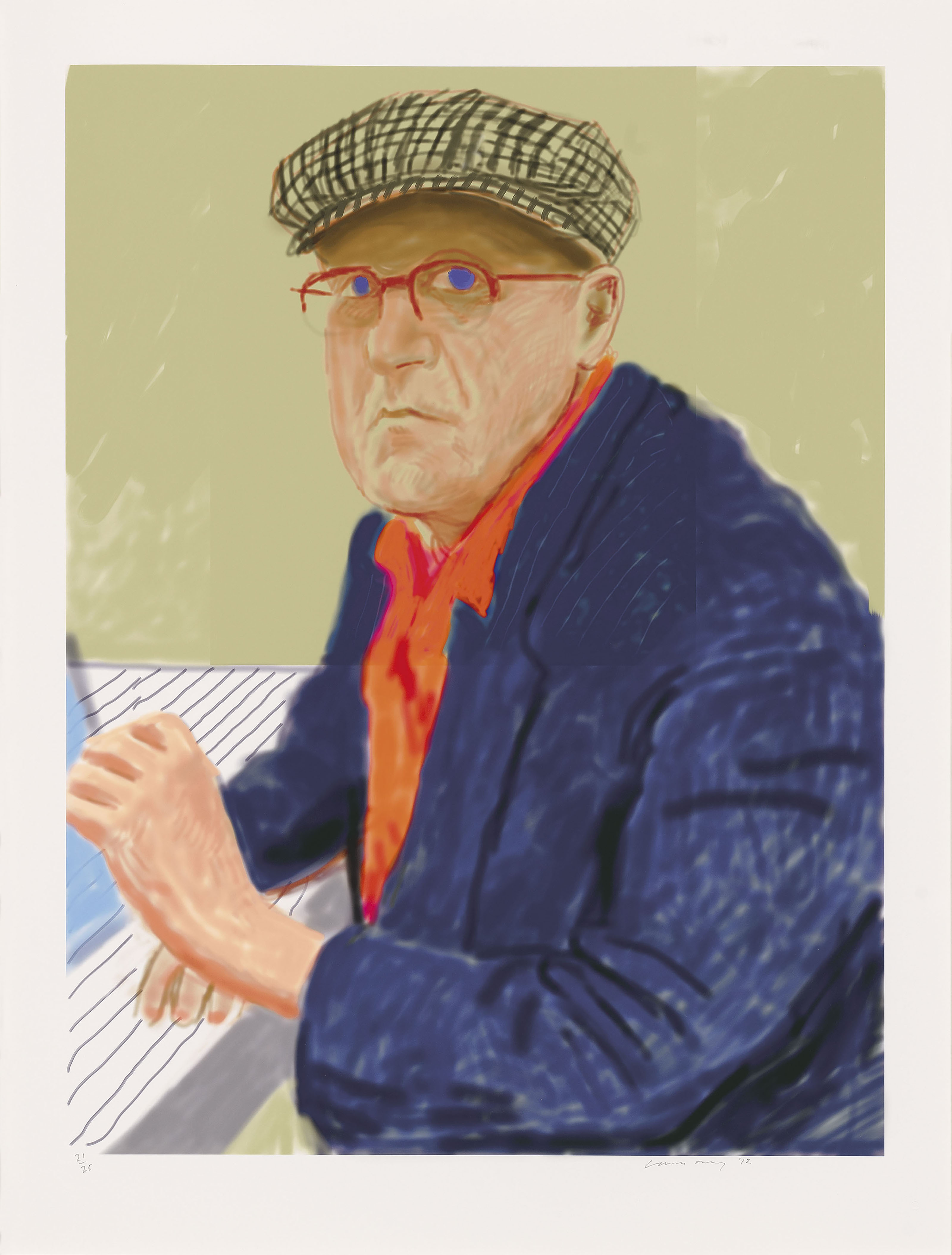 David Hockney — Автопортрет II, 14 марта 2012 года