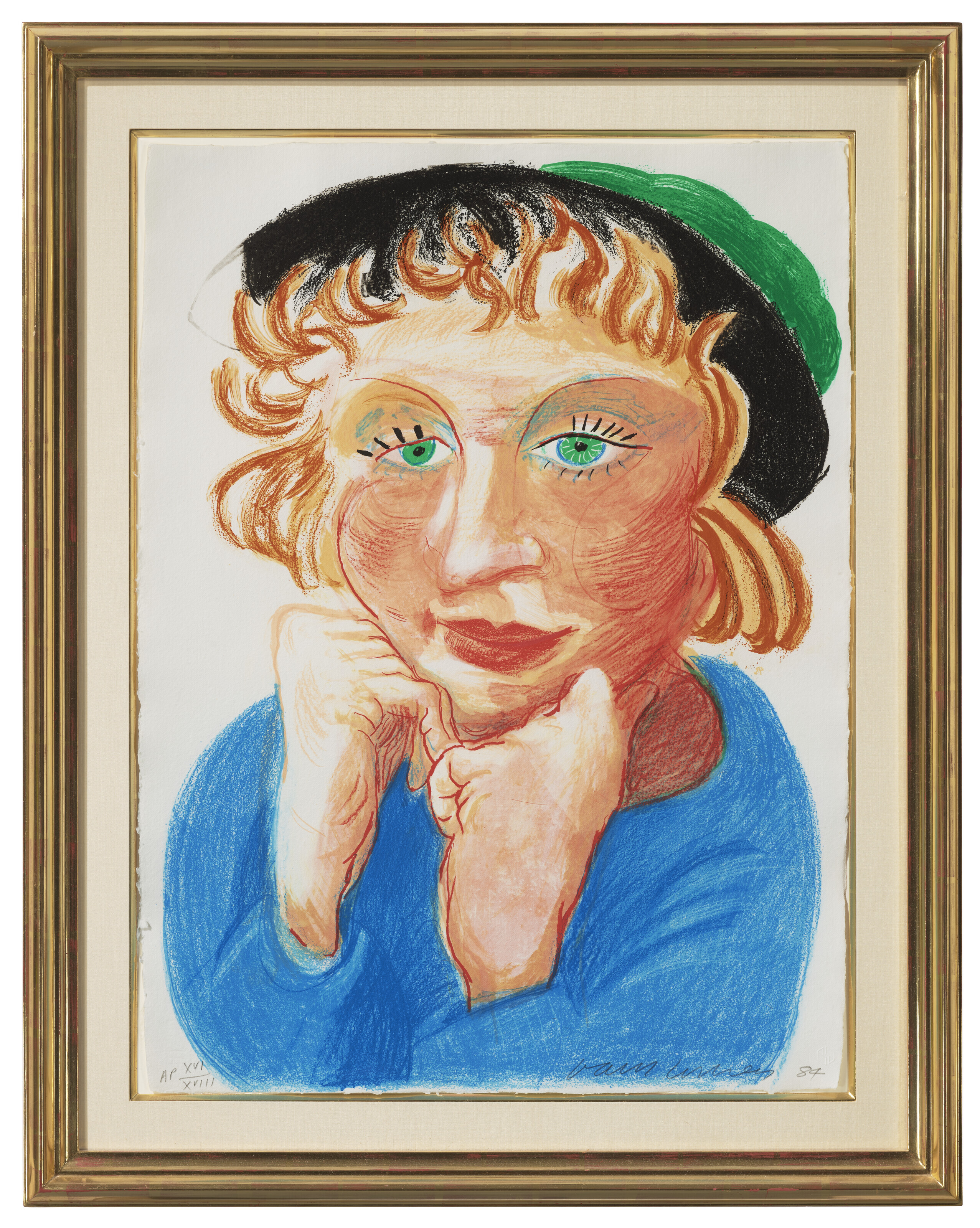 David Hockney — Селия в зеленой шляпе, из фильма "Движущийся фокус", изображение 2