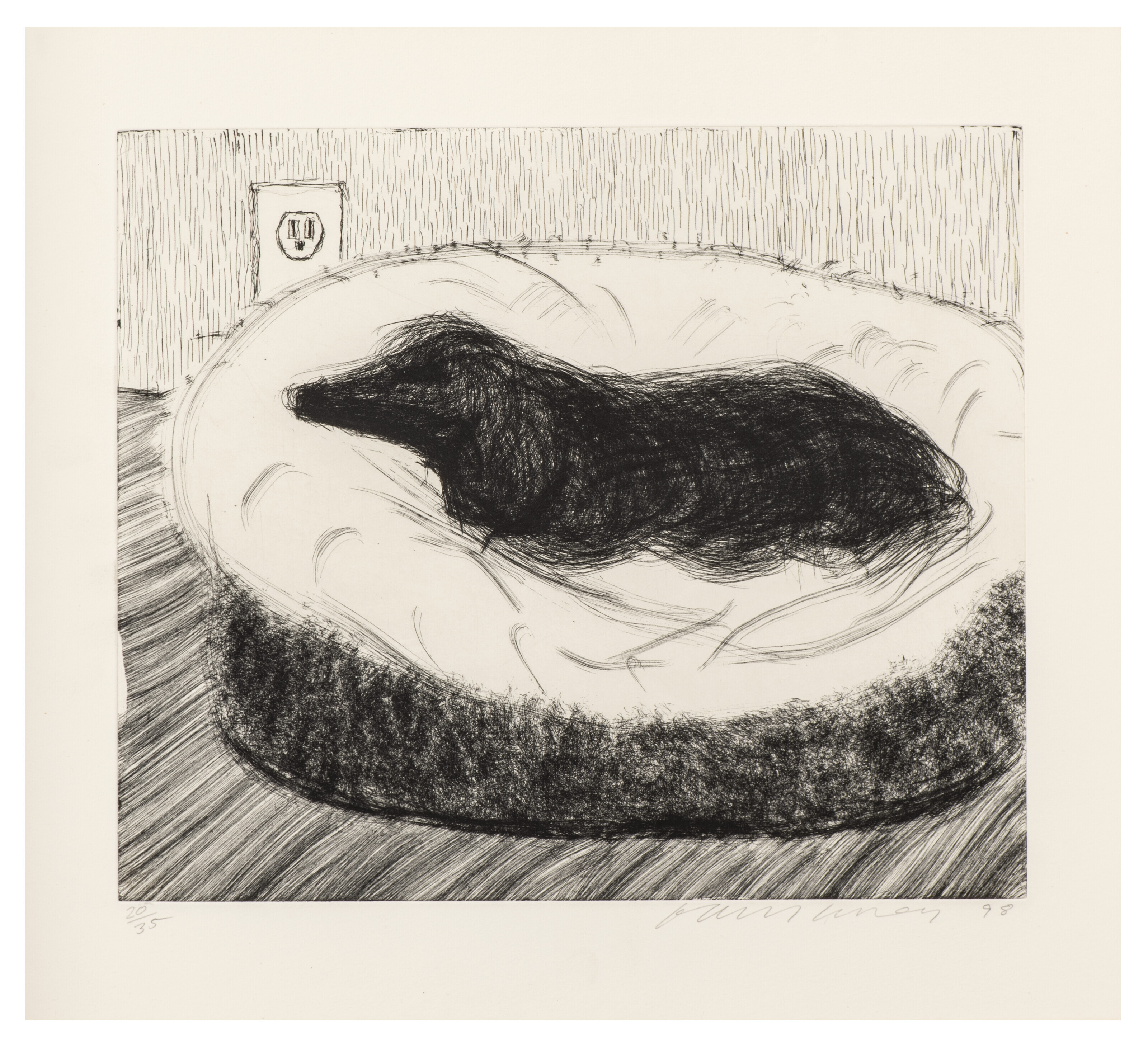 David Hockney — Собачья стенка: Одна тарелка