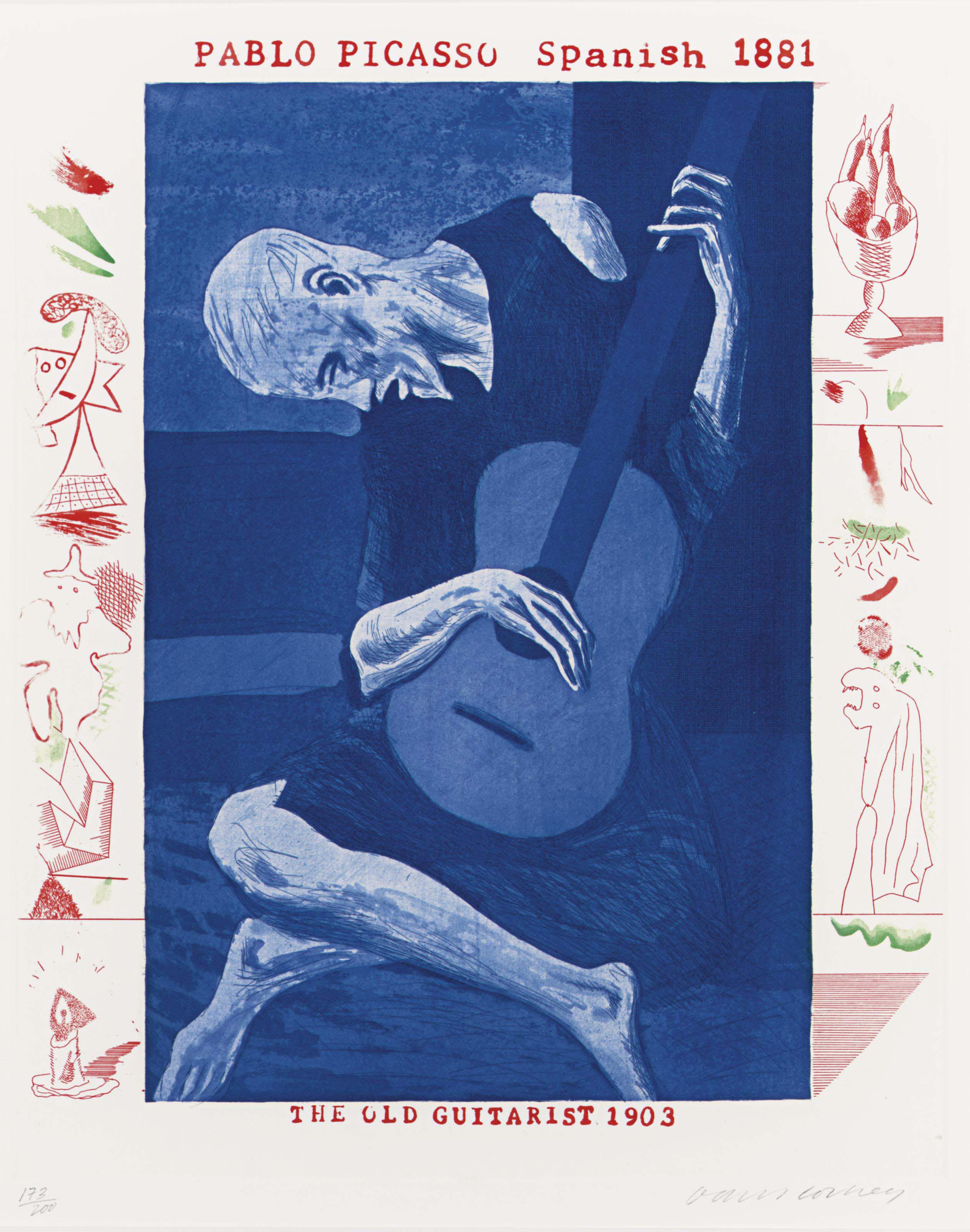 David Hockney — Синяя гитара (S.A.C. 199-218; Токио 178-196), изображение 2