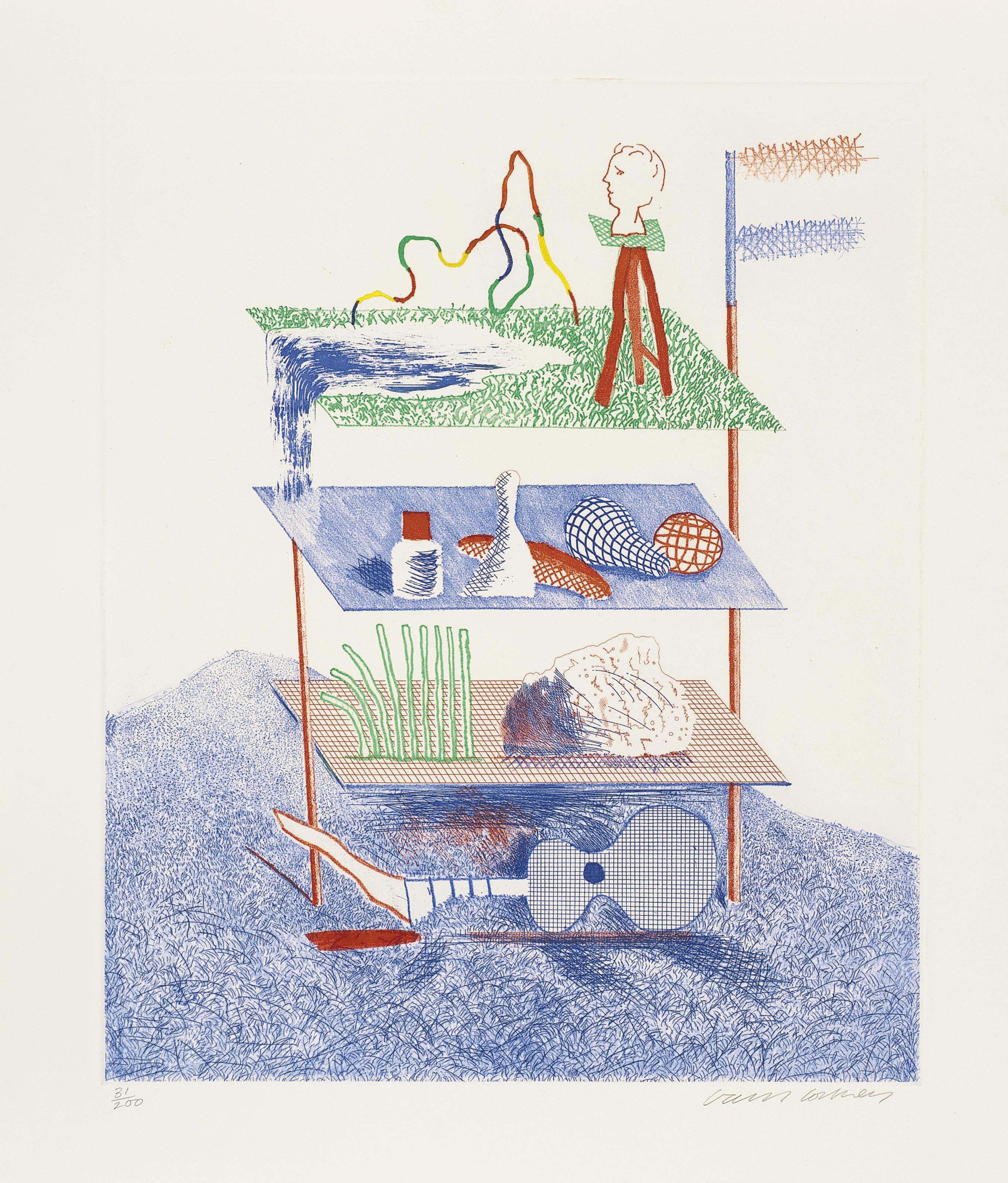 David Hockney — Синяя гитара (S.A.C. 199-218; Токио 178-196), изображение 6