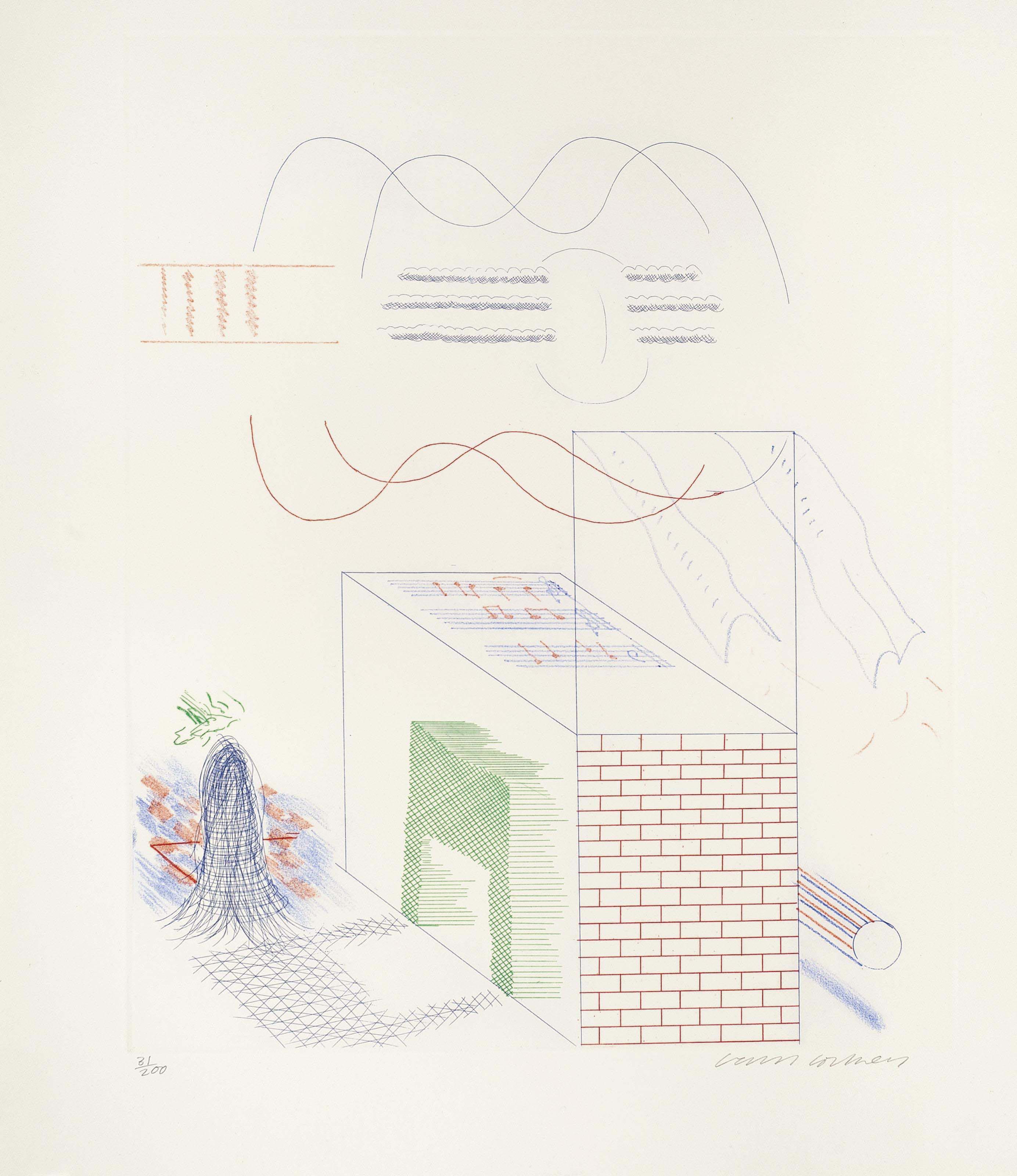 David Hockney — Синяя гитара (S.A.C. 199-218; Токио 178-196), изображение 7