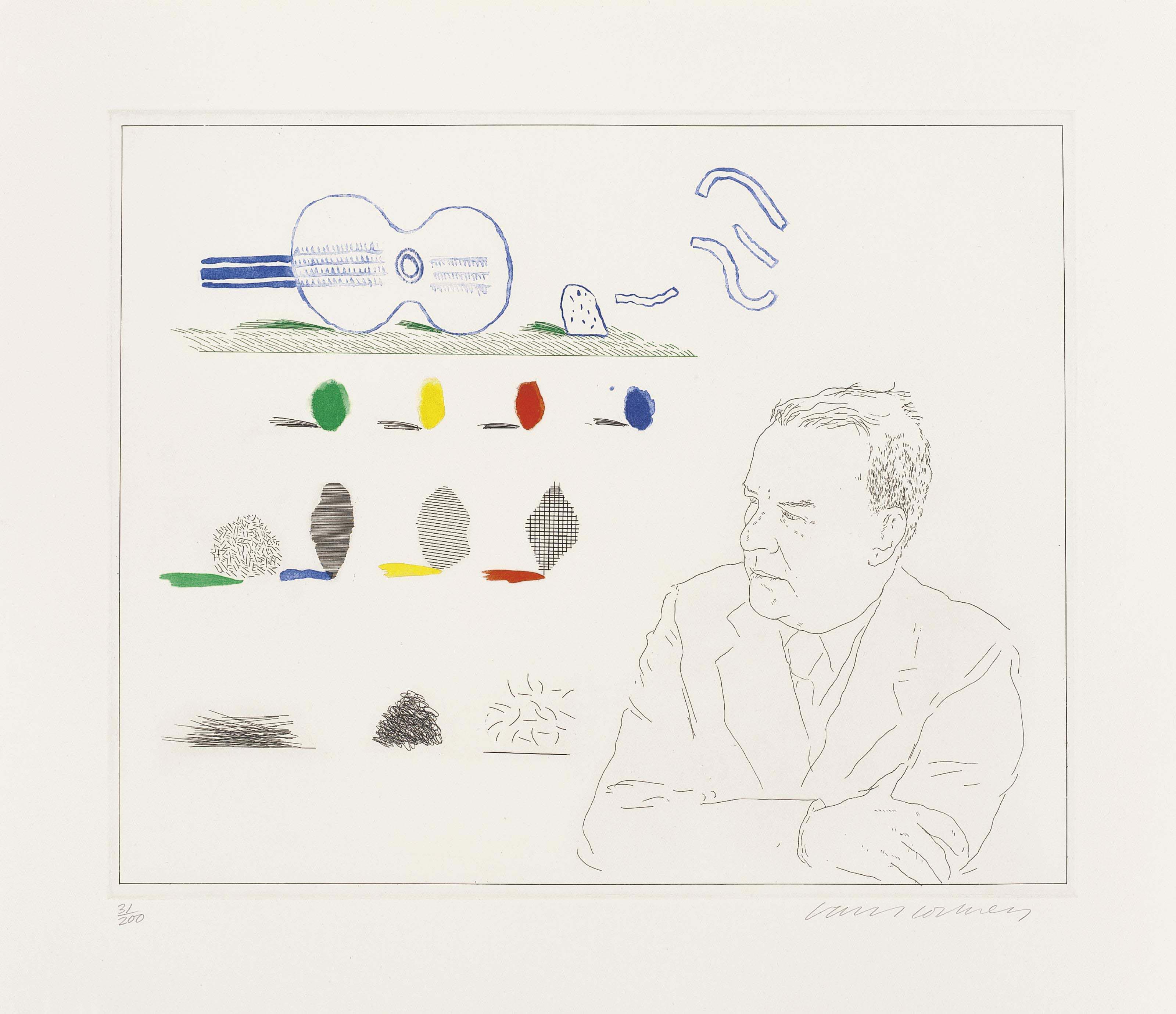 David Hockney — Синяя гитара (S.A.C. 199-218; Токио 178-196), изображение 8