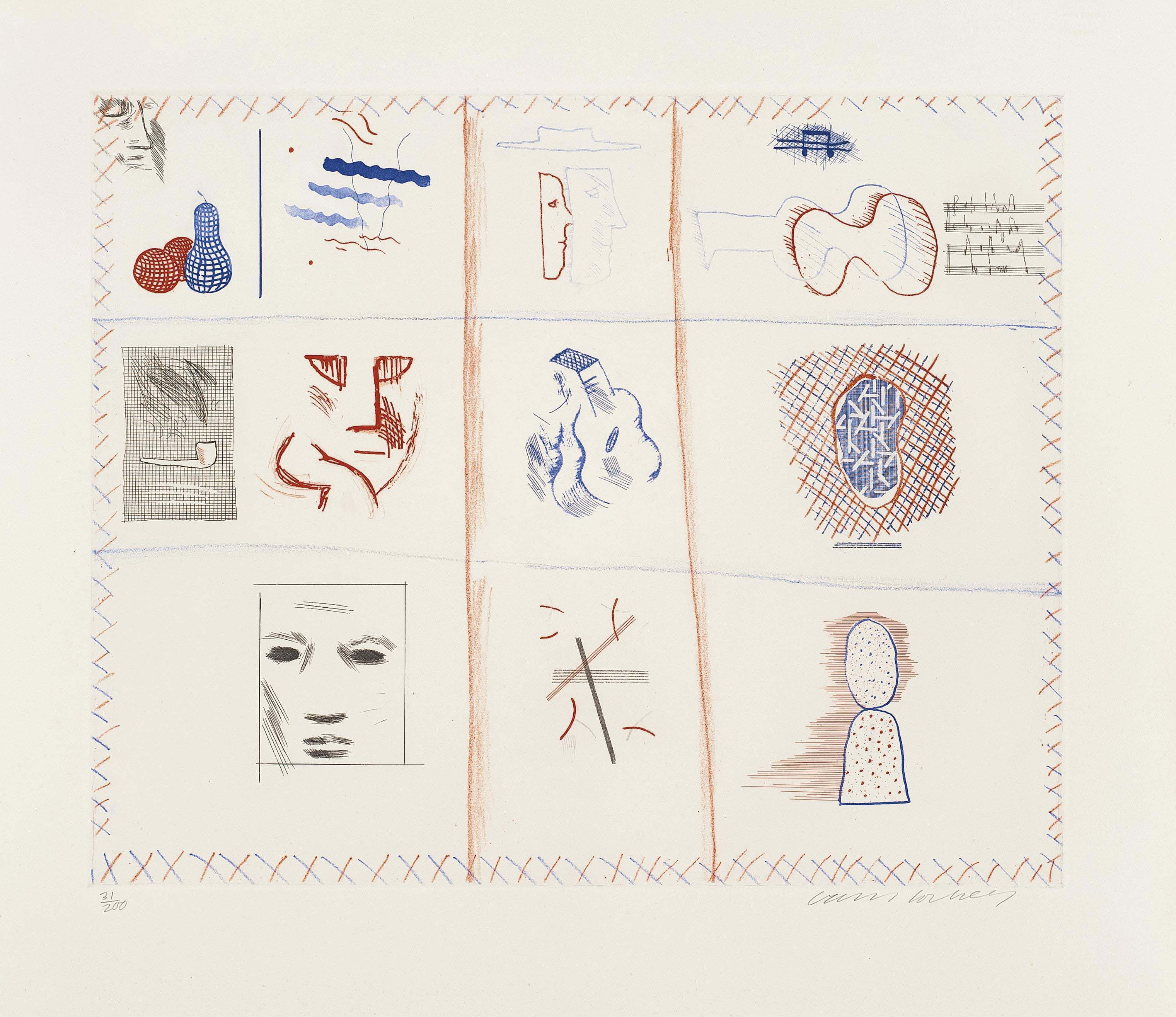 David Hockney — Синяя гитара (S.A.C. 199-218; Токио 178-196), изображение 10