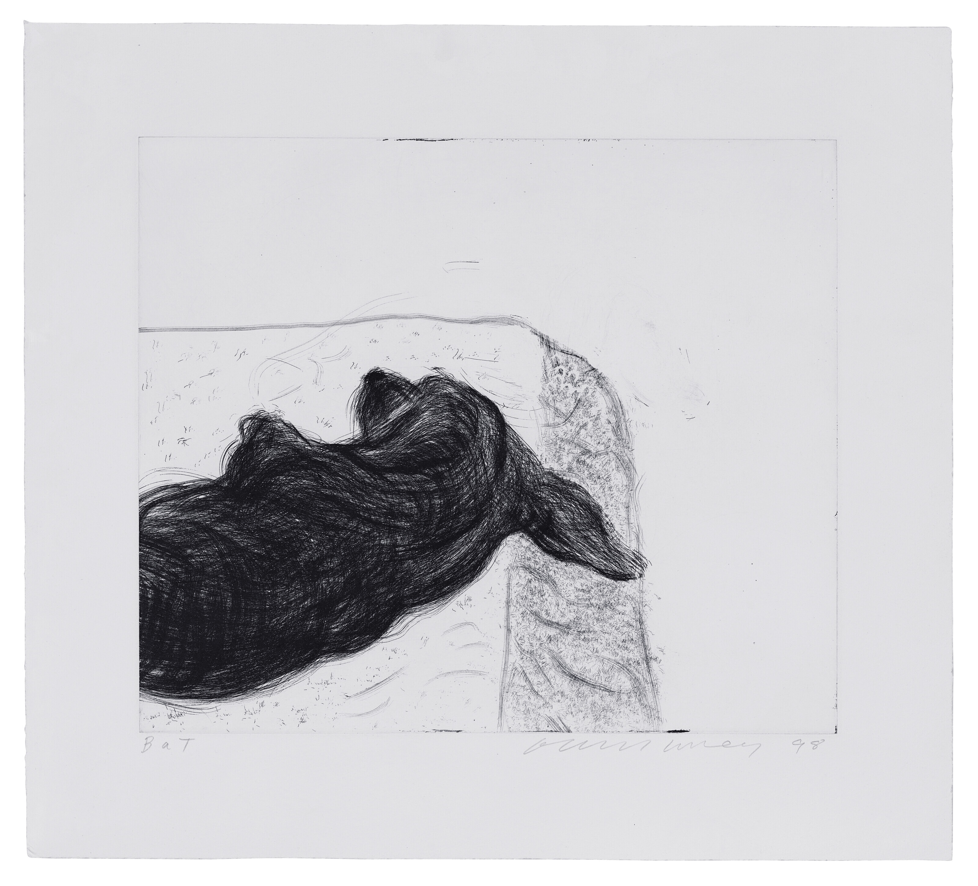 David Hockney — Собачья стенка: одна тарелка