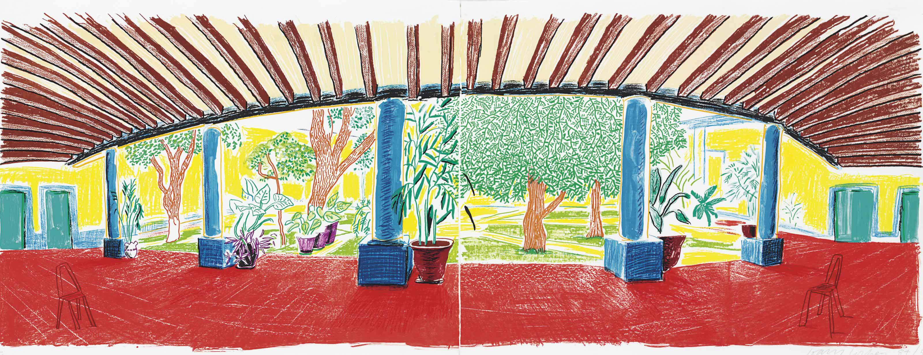 David Hockney — Отель "Акатлан": Первый день после переезда в центр внимания