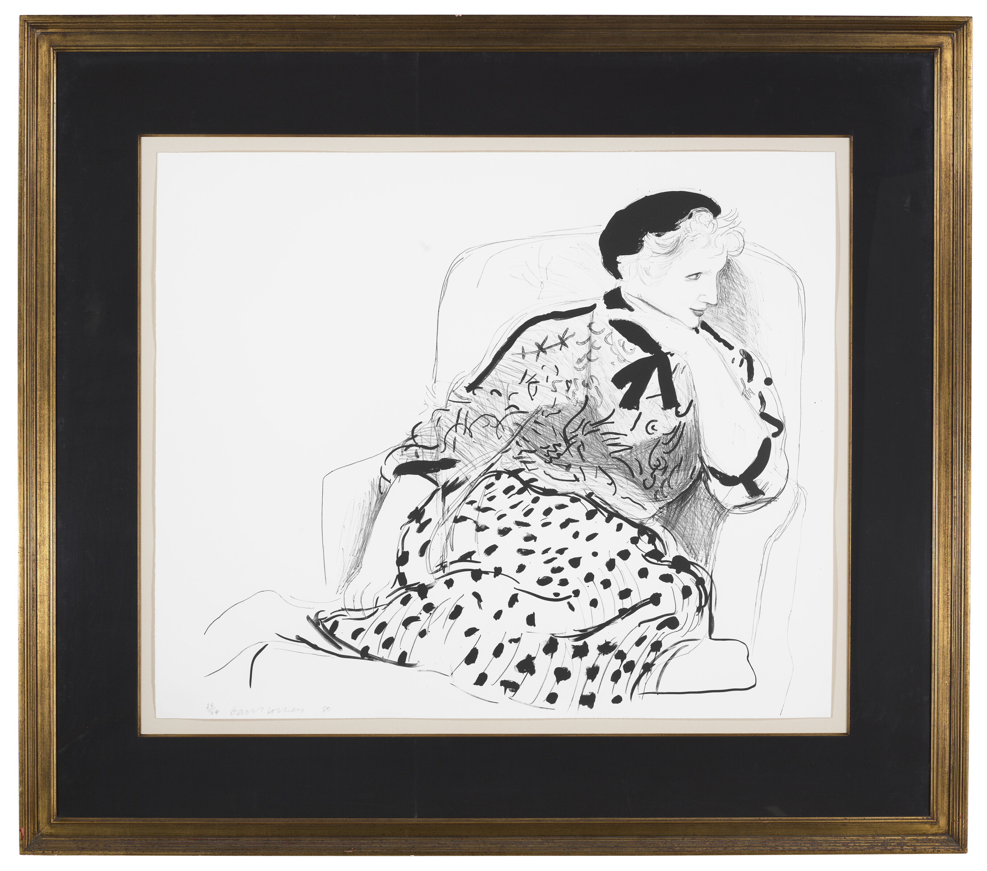 David Hockney — Селия в кресле, изображение 2