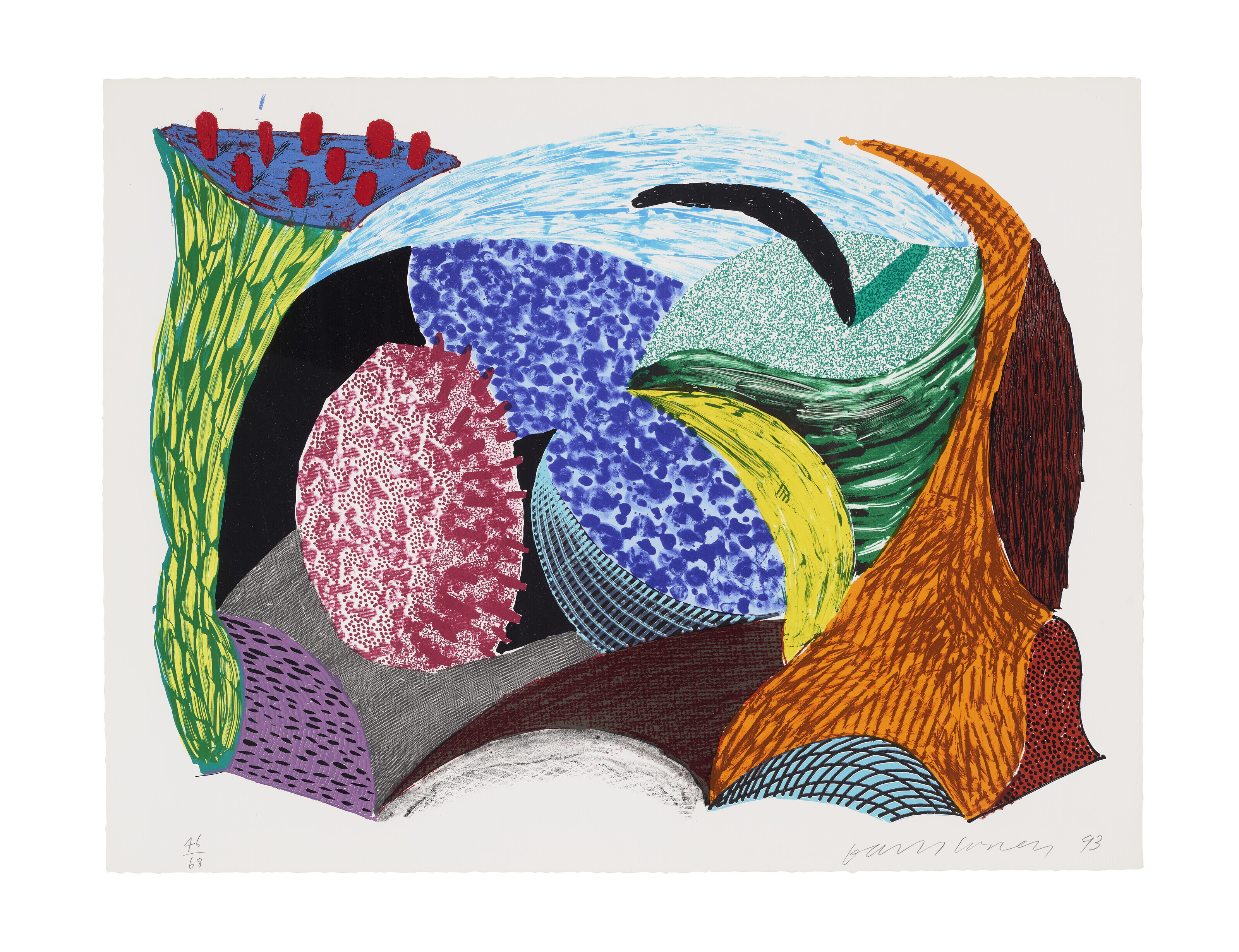 David Hockney — Голубая скала Хэнг-Клифф, с нескольких новых принтов
