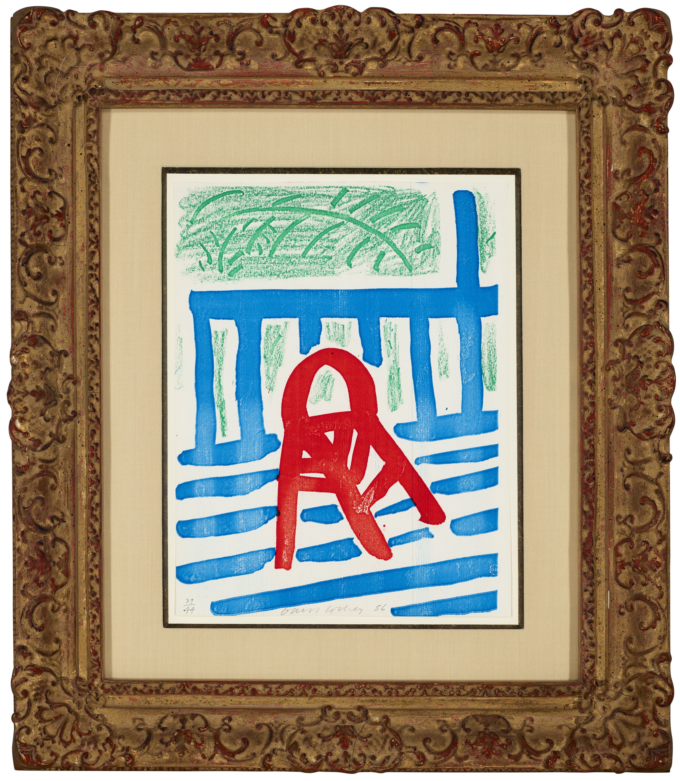 David Hockney — Красное кресло, апрель 1986 года