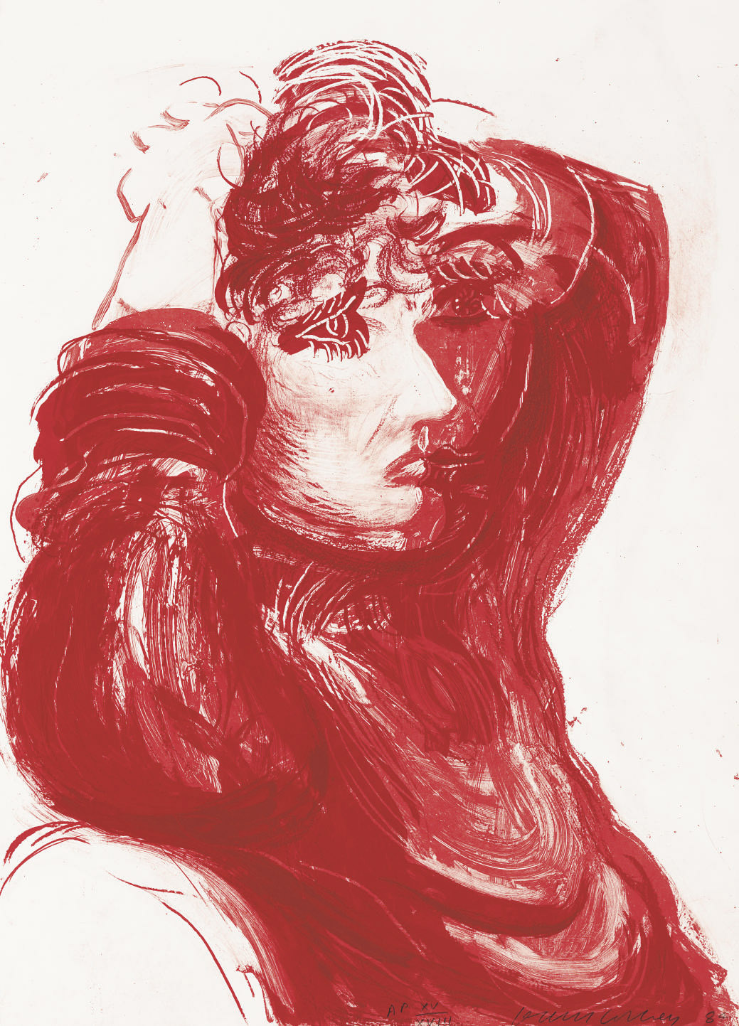 David Hockney — Рыжая Селия, из "Движущегося фокуса" (T. 273; M.C.A.T. 267)