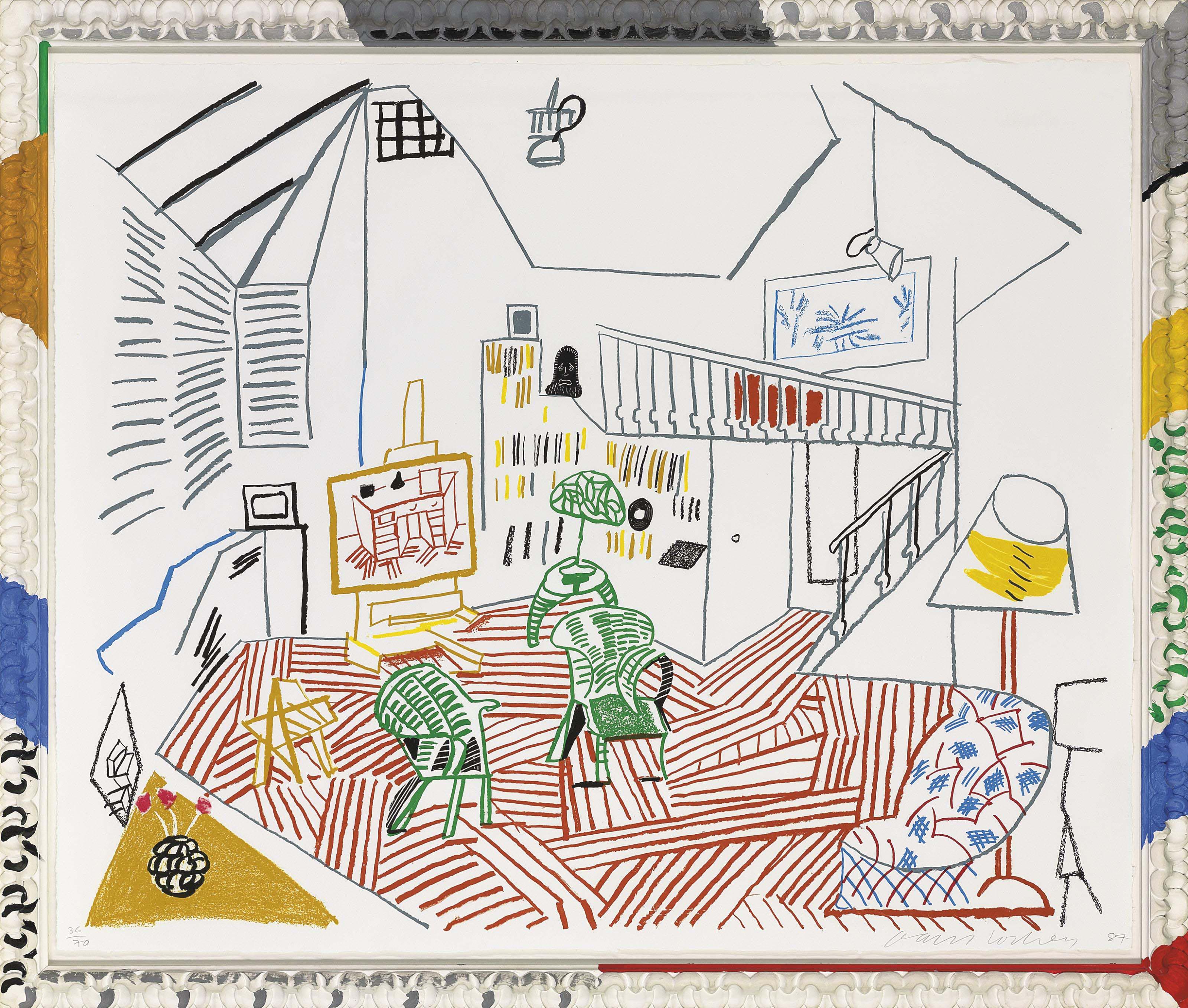 David Hockney — Интерьер студии Pembroke (Токио, 262)