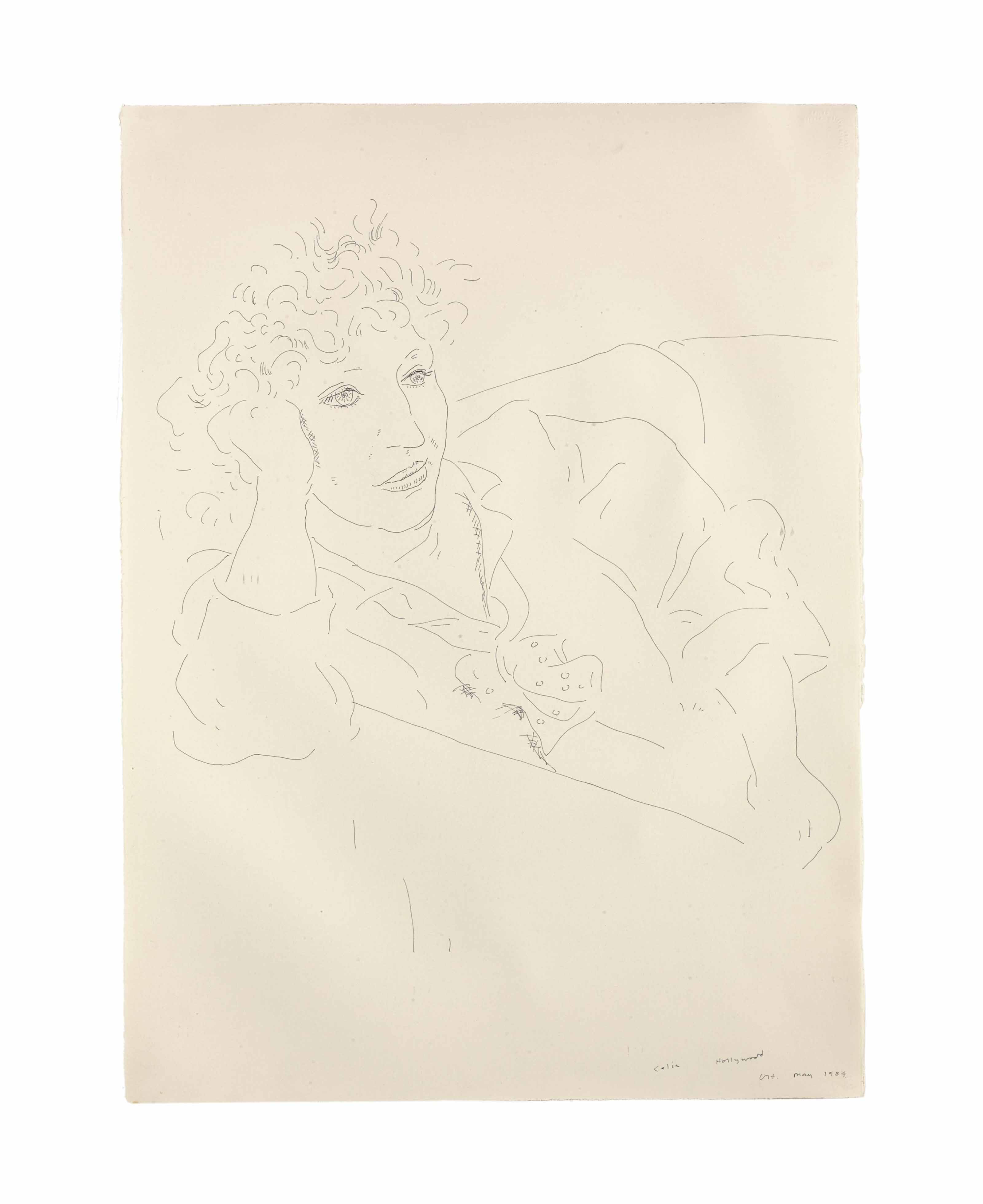 David Hockney — Селия Голливуд, май 1984 года