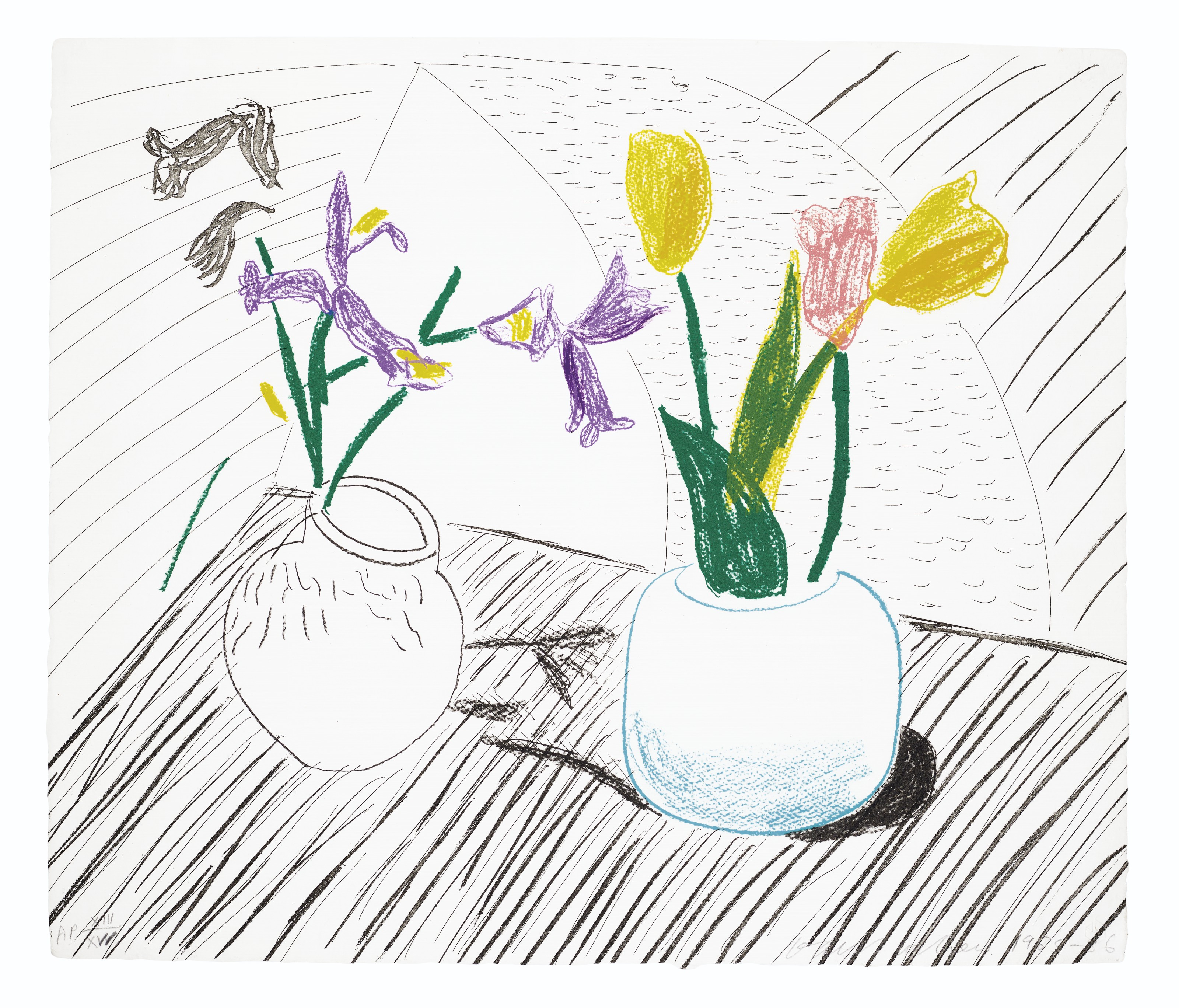 David Hockney — Белый фарфор, из движущегося фокуса