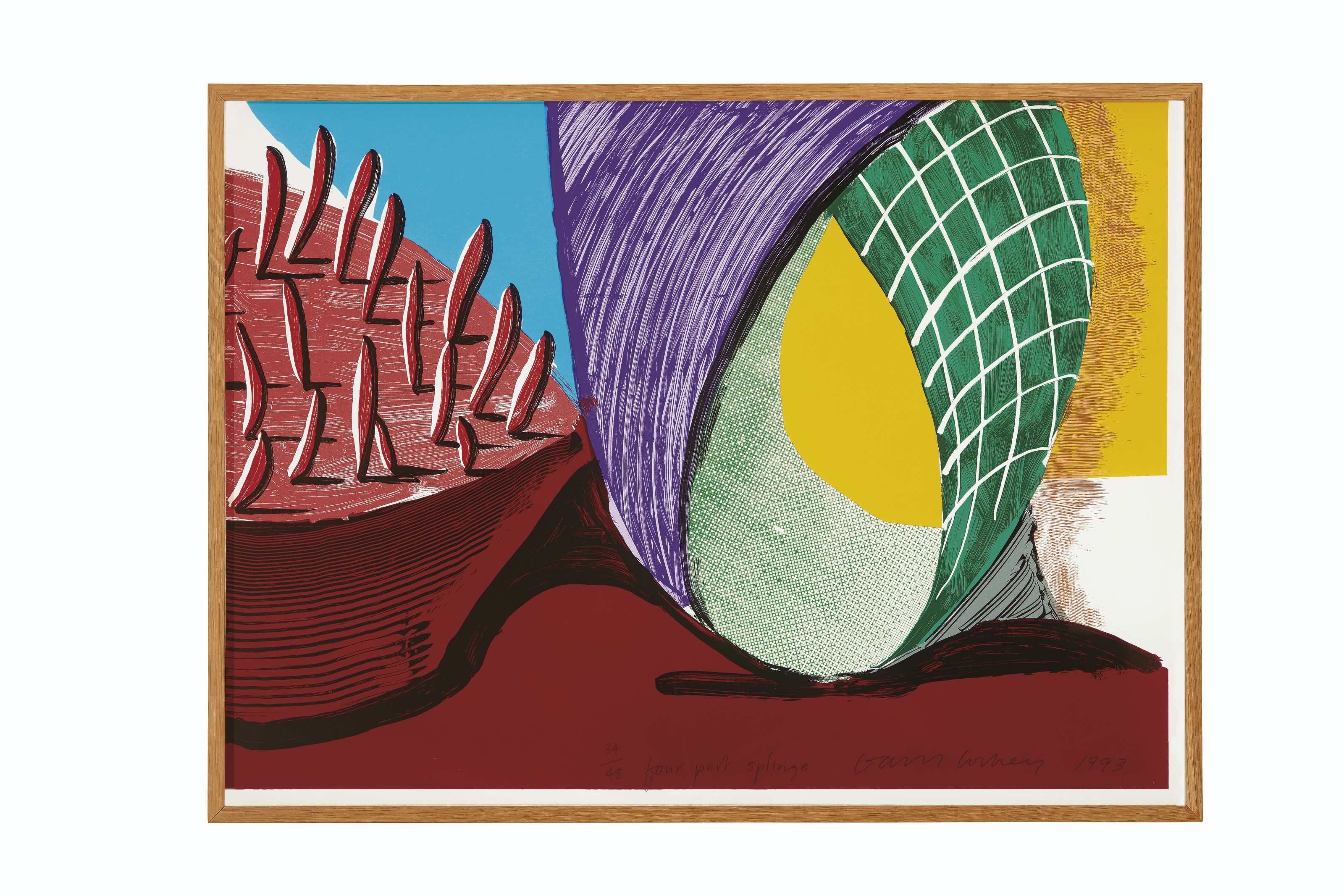 David Hockney — Шлица из четырех частей, выполненная из нескольких новых принтов, изображение 5