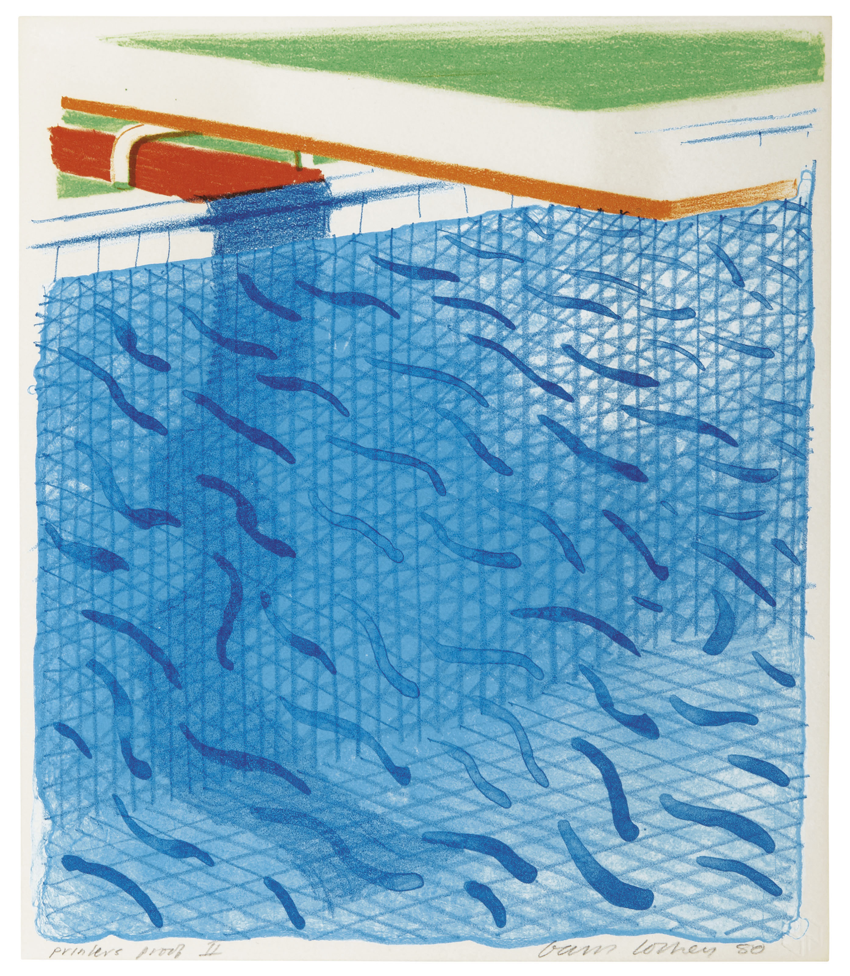 David Hockney — Бассейн из бумаги и синих чернил для книги