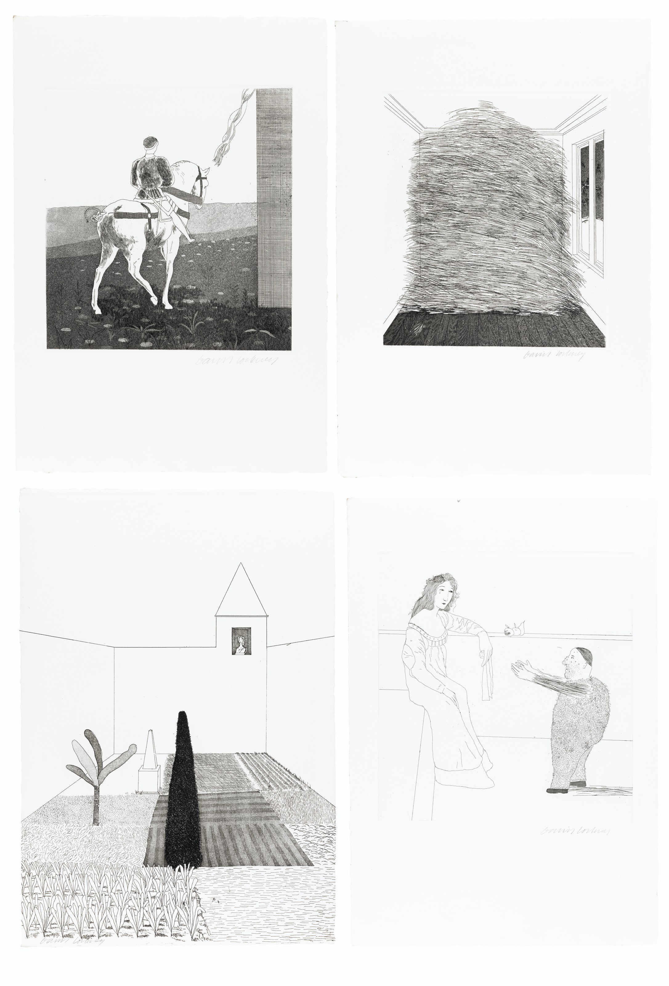 David Hockney — Иллюстрации к шести сказкам Братьев Гримм, изображение 1