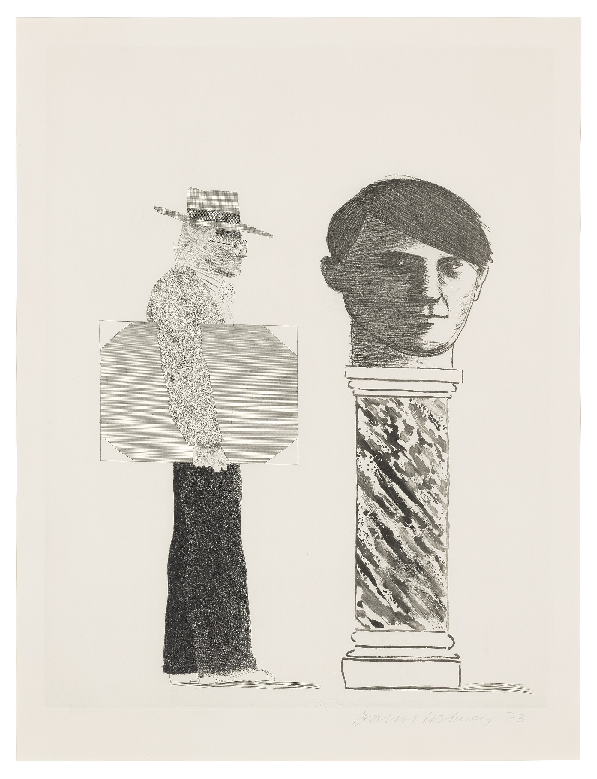 David Hockney — Студент, из книги "Дань уважения Пикассо"