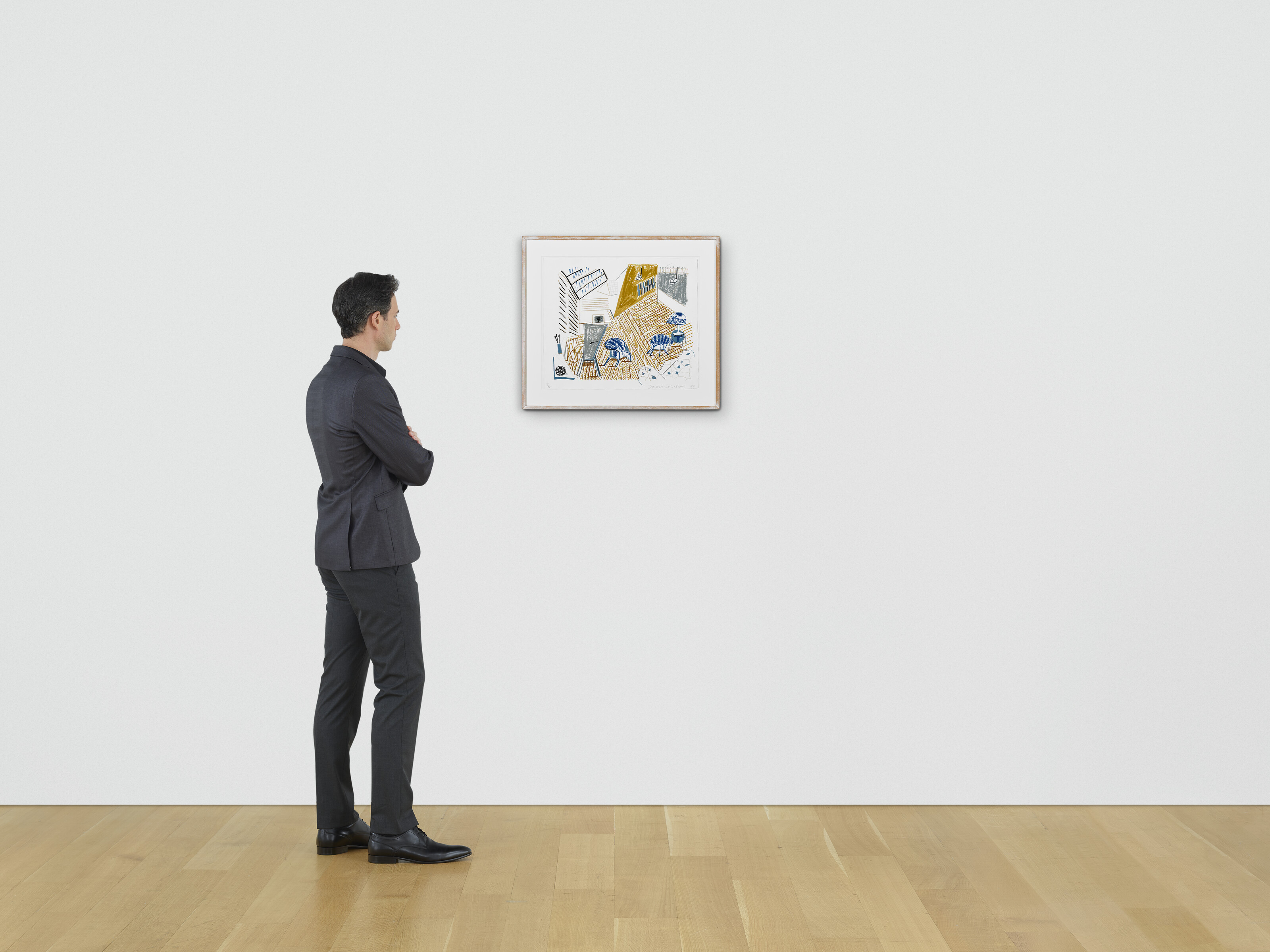 David Hockney — Студия в Пемброке с синими стульями и лампой от Moving Focus, изображение 3