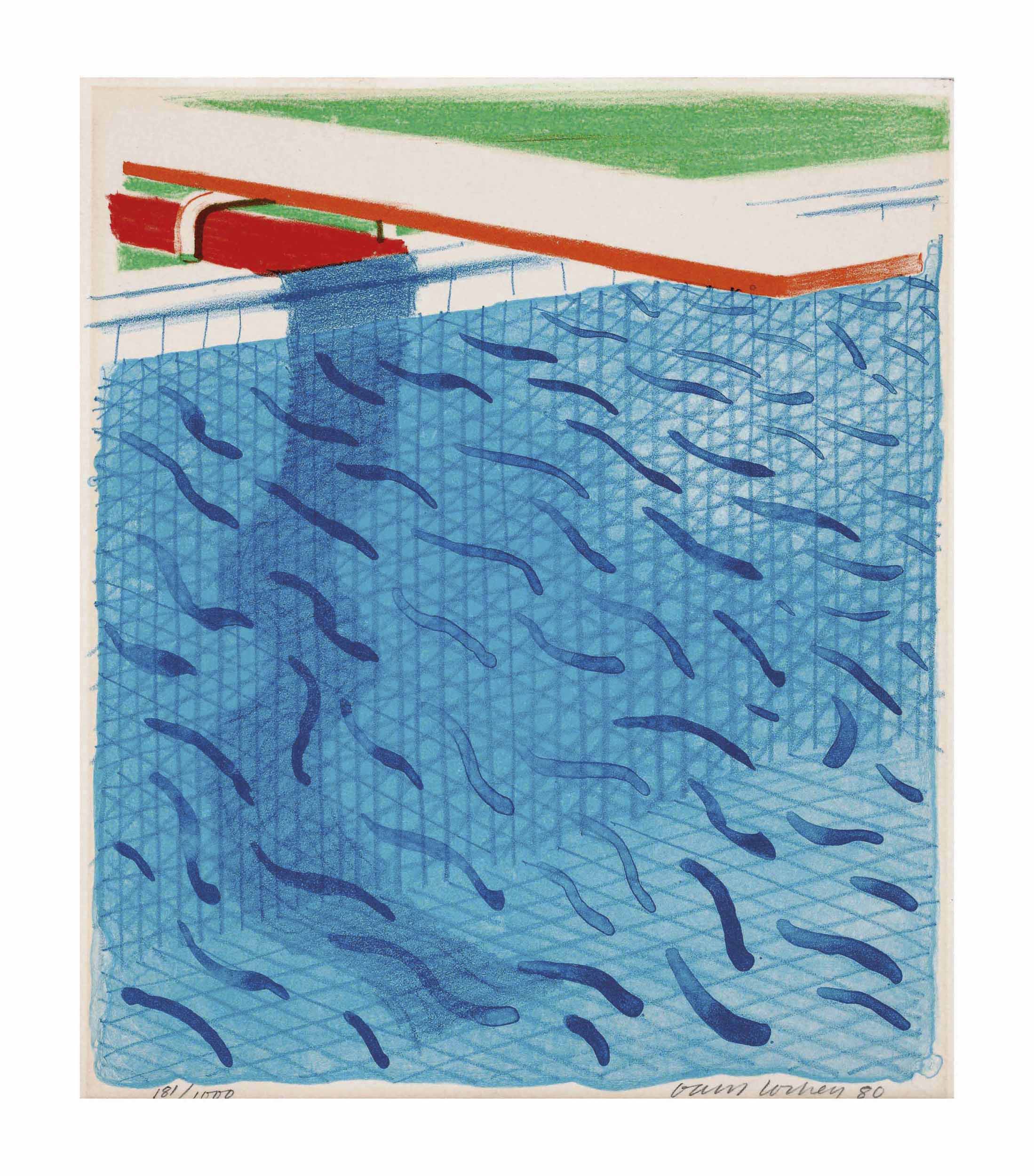 David Hockney — Бассейн, сделанный из бумаги и синих чернил для книги