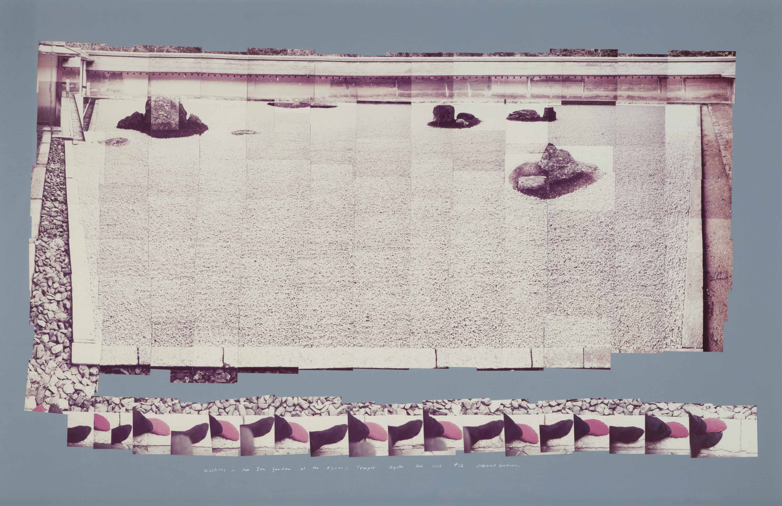David Hockney — Прогулка по дзен-саду при храме Реандзи, Киото, февраль 1983 #12