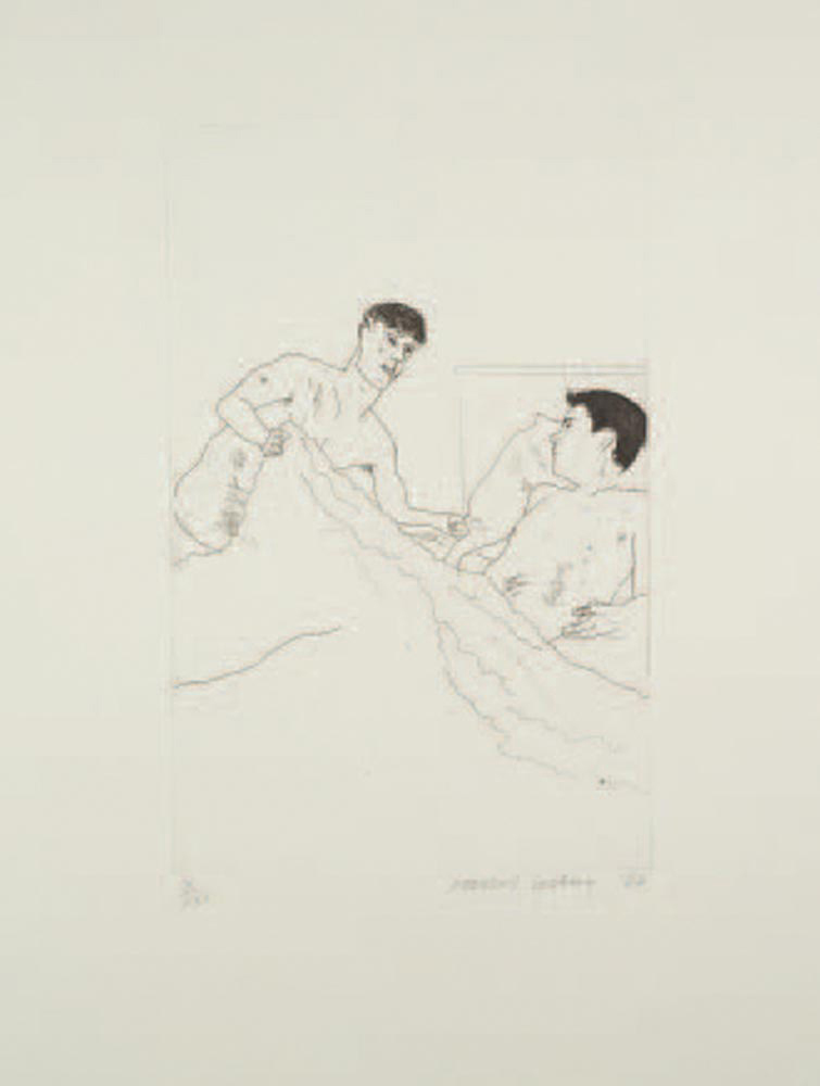 David Hockney — Иллюстрации к четырнадцати стихотворениям К.П. Кавафиса (S.A.C. 47-59; Токио 47-59), изображение 3