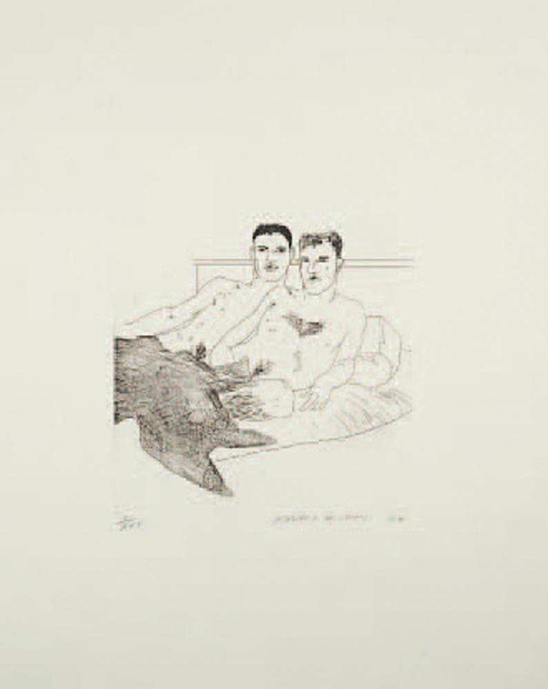 David Hockney — Иллюстрации к четырнадцати стихотворениям К.П. Кавафиса (S.A.C. 47-59; Токио 47-59), изображение 6