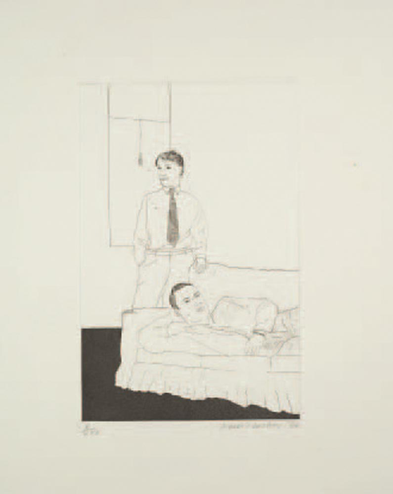 David Hockney — Иллюстрации к четырнадцати стихотворениям К.П. Кавафиса (S.A.C. 47-59; Токио 47-59), изображение 7